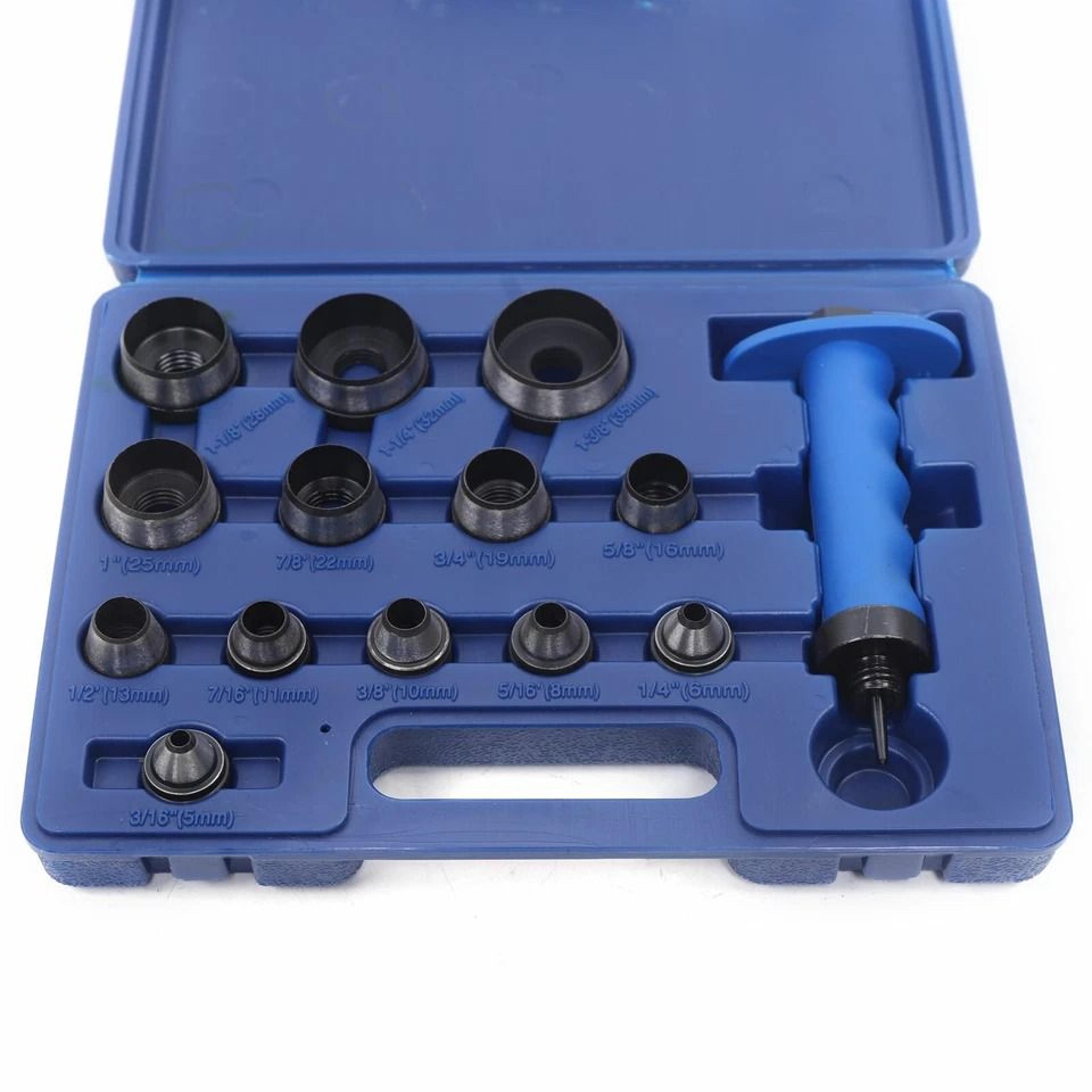 heavy duty hollow punch set for gaskets leather rubber