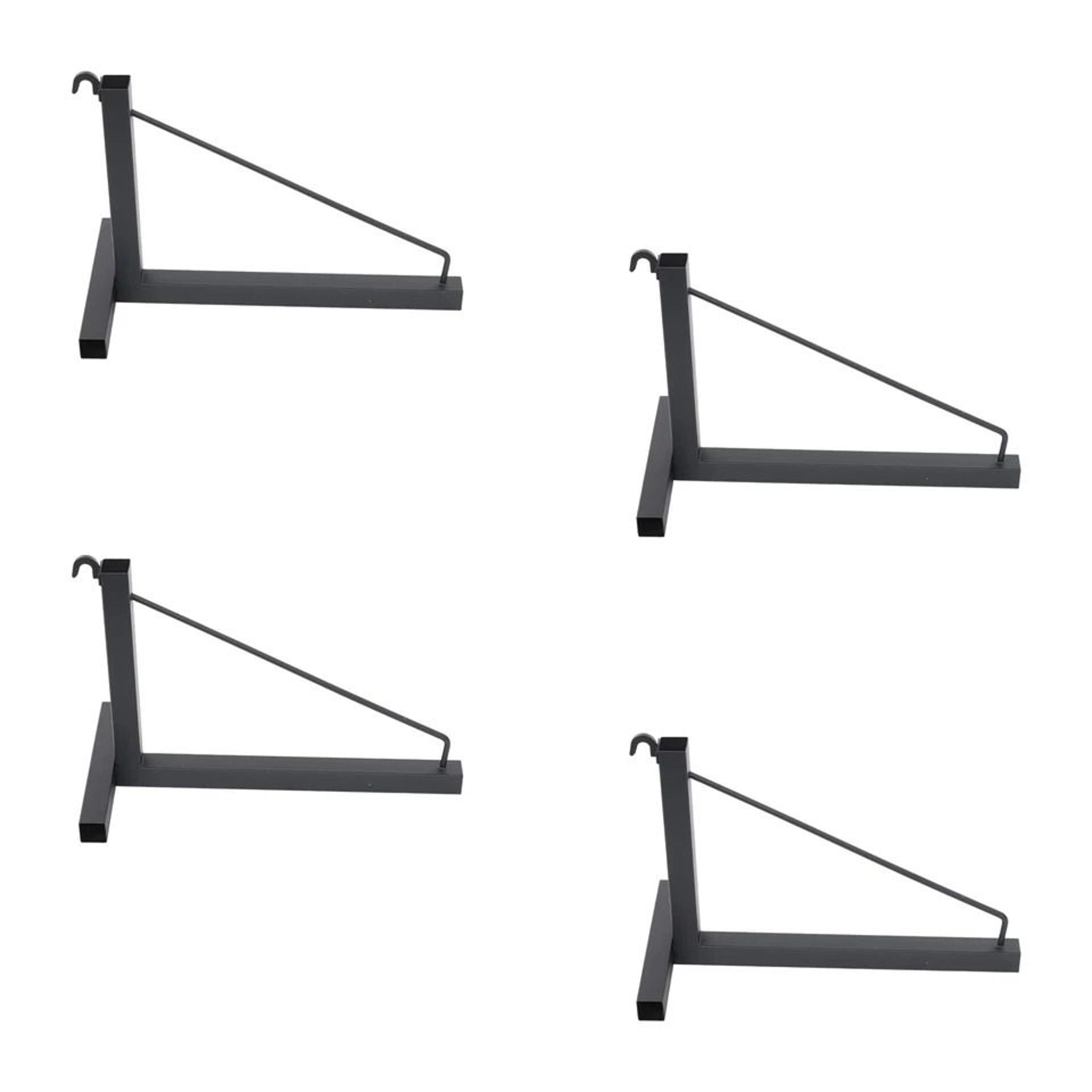 heavy duty container shelf brackets triangular capacity