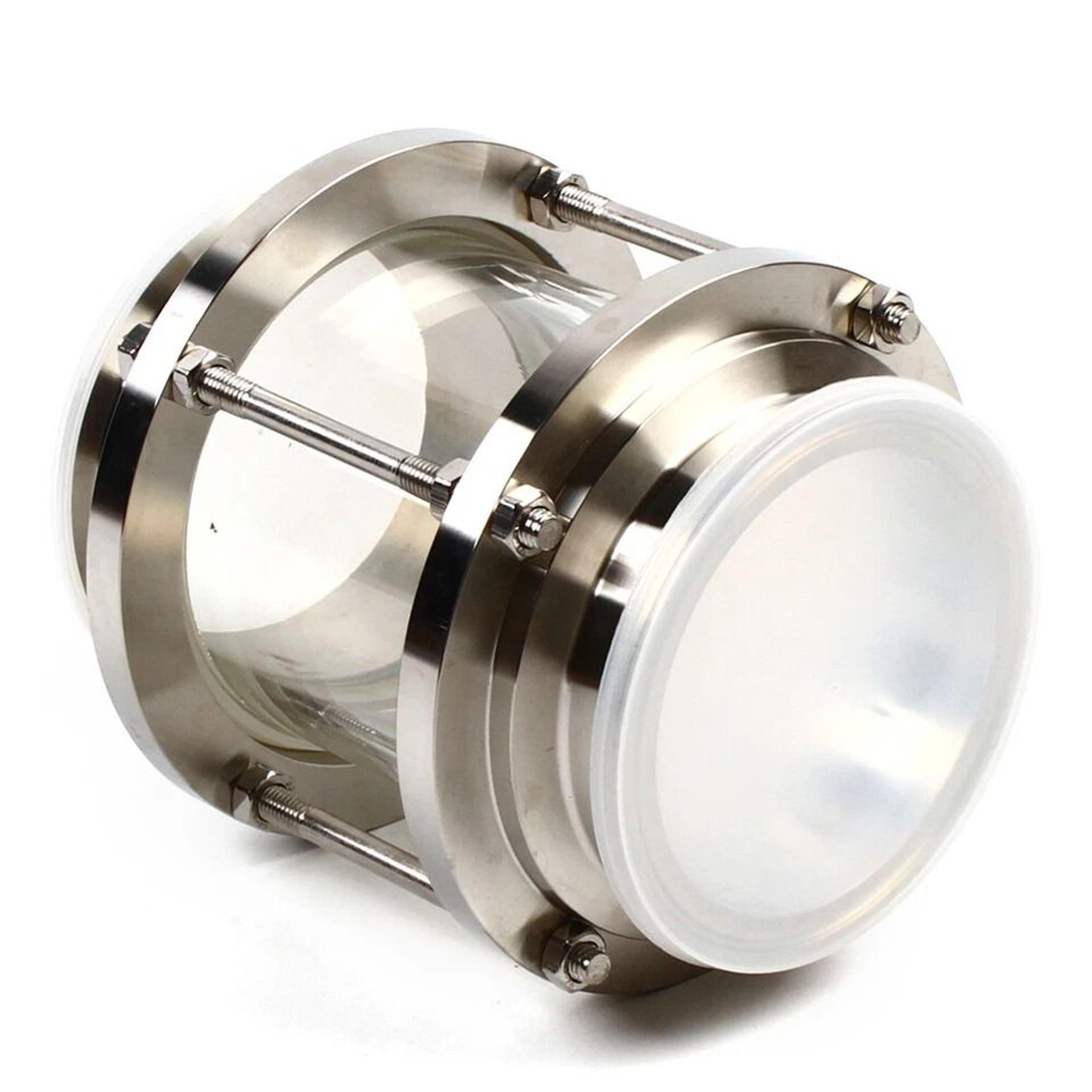 tri clamp sight glass sanitary inline flow viewer for food and beverage systems
