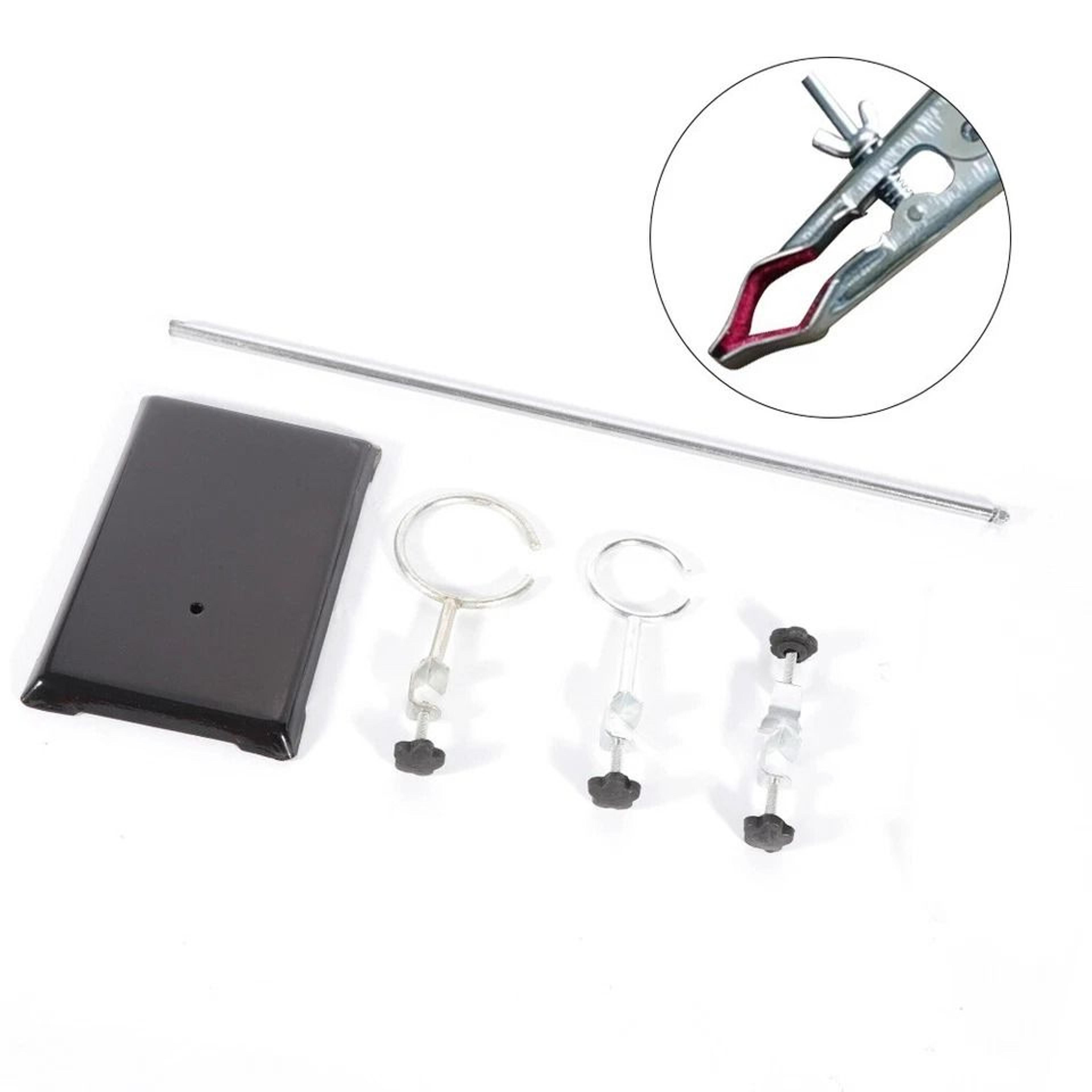 lab iron stand set with flask clamp ring stand kit chemistry support holder for laboratory use