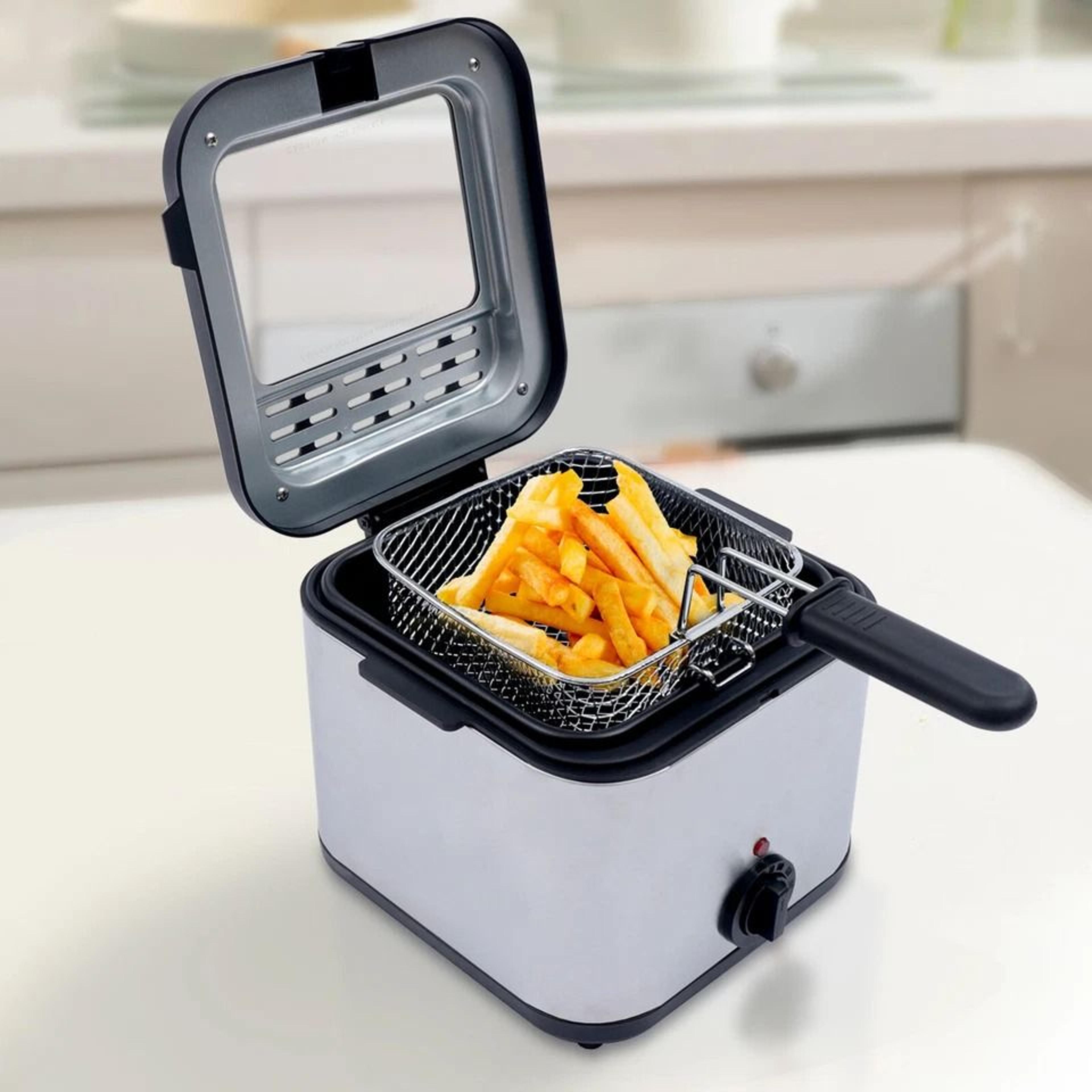 electric deep fryer countertop home fast frying cooker