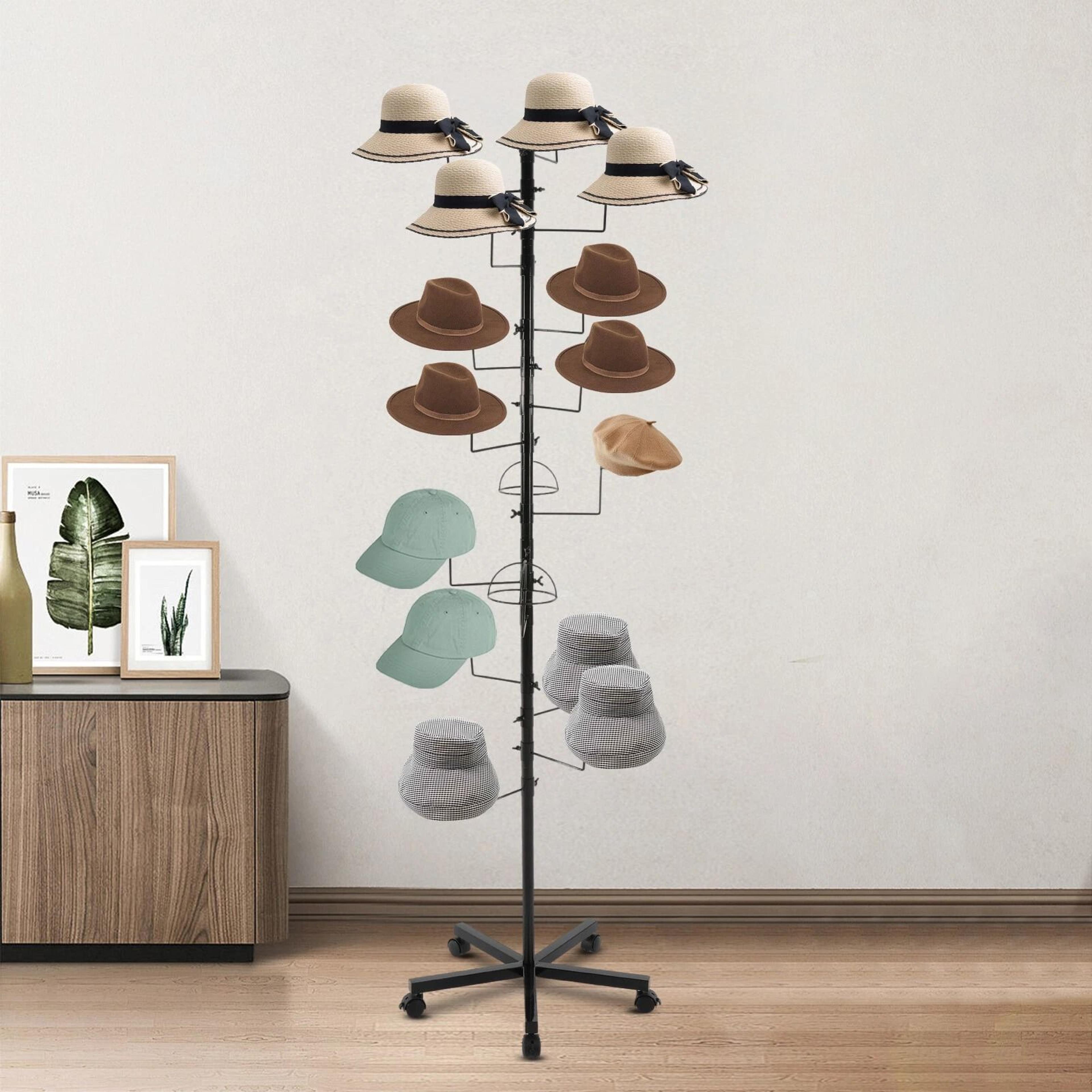 hook hat display rack freestanding organizer stand for home retail cap storage