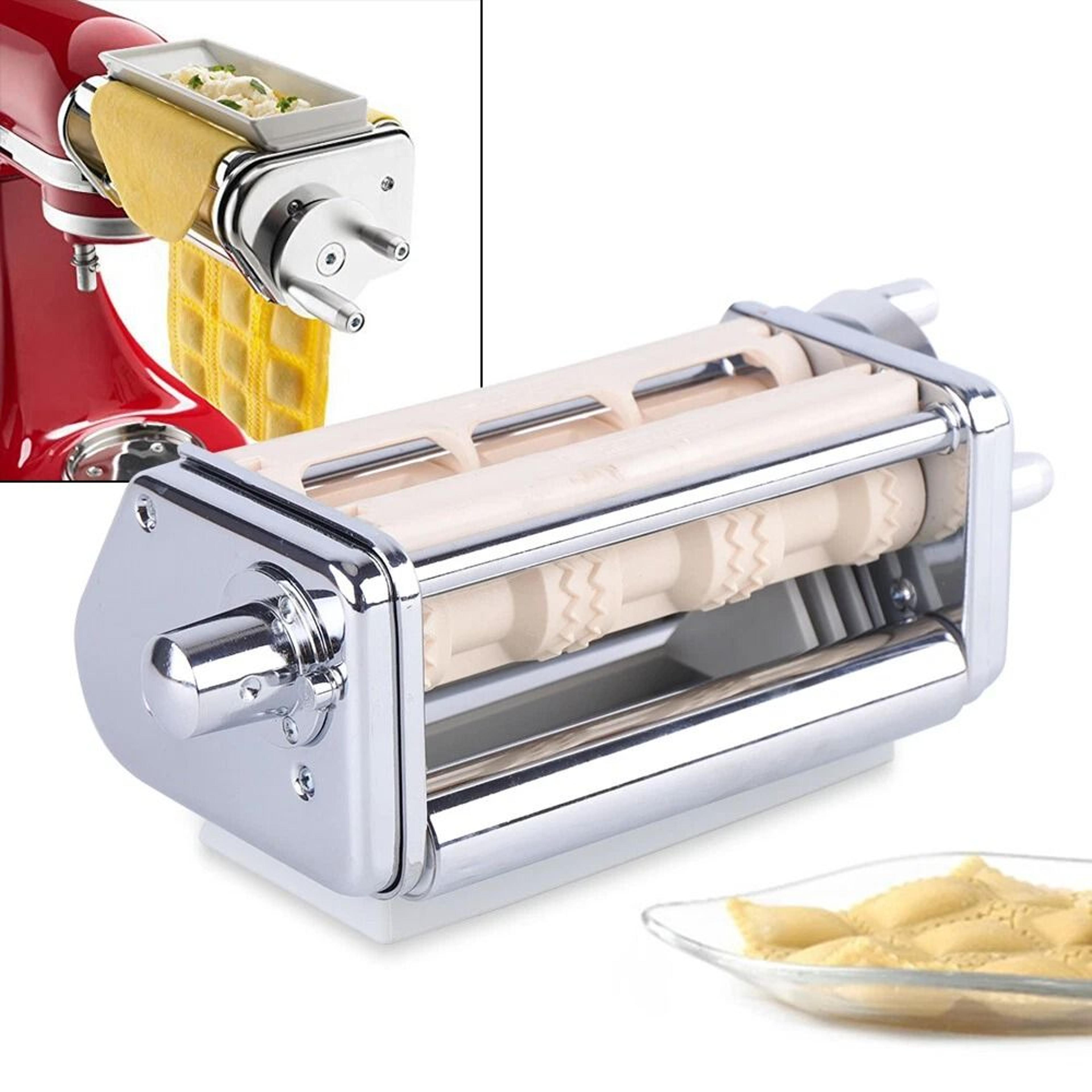 stand mixer pasta maker & ravioli attachment set for fresh homemade pasta