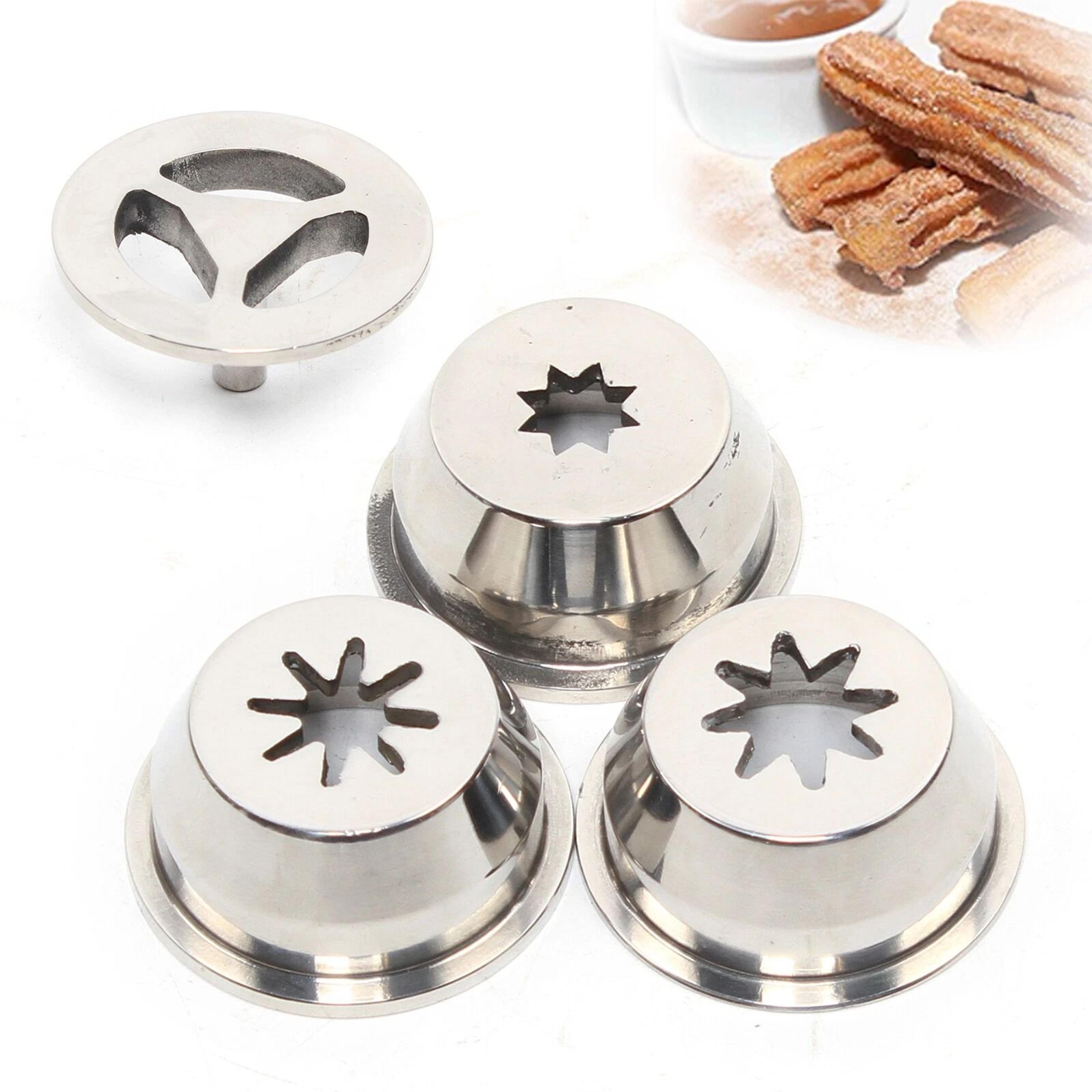 stainless steel churro maker nozzle adapter churrera machine for homemade spanish churros