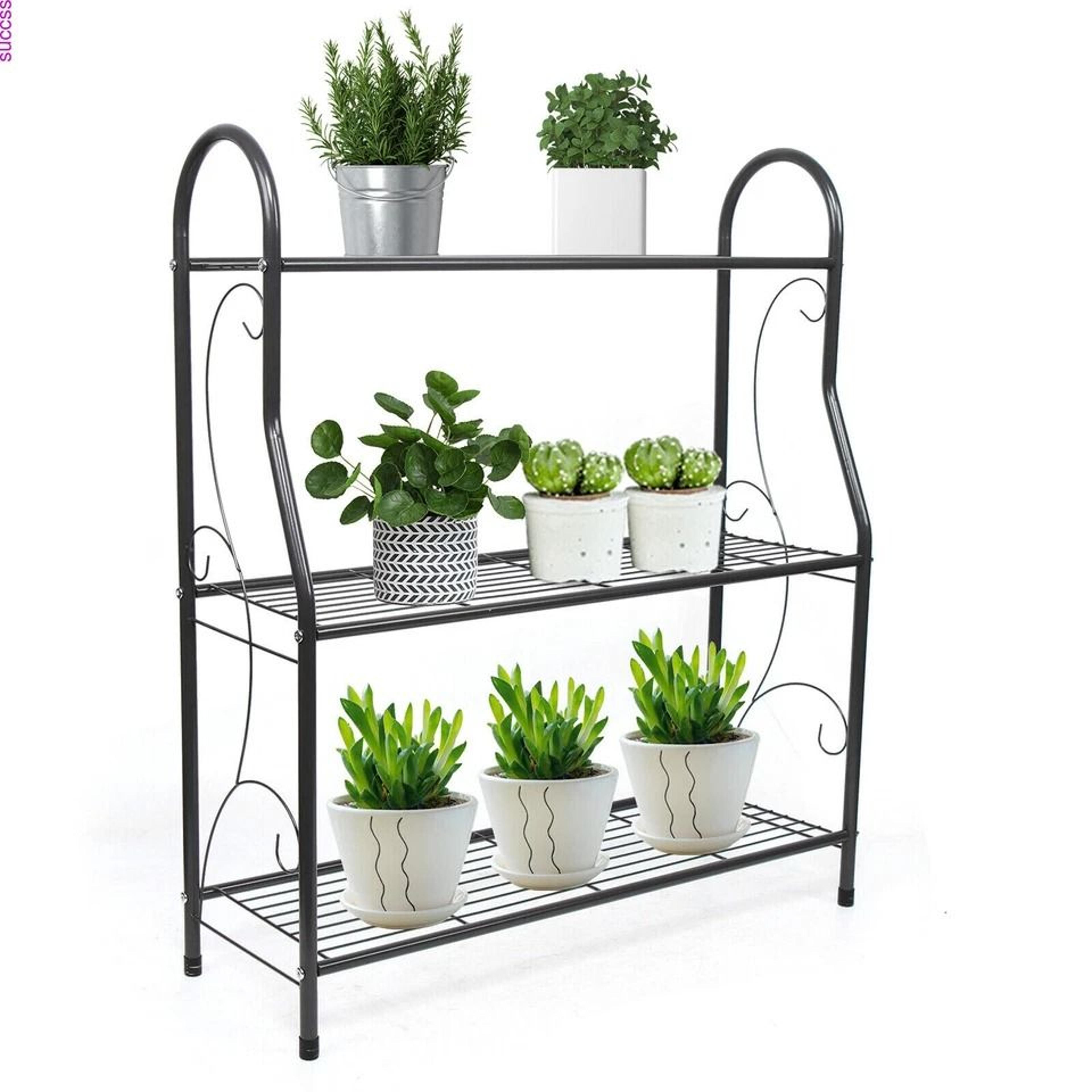 metal plant stand flower pot rack indoor outdoor shelf organizer