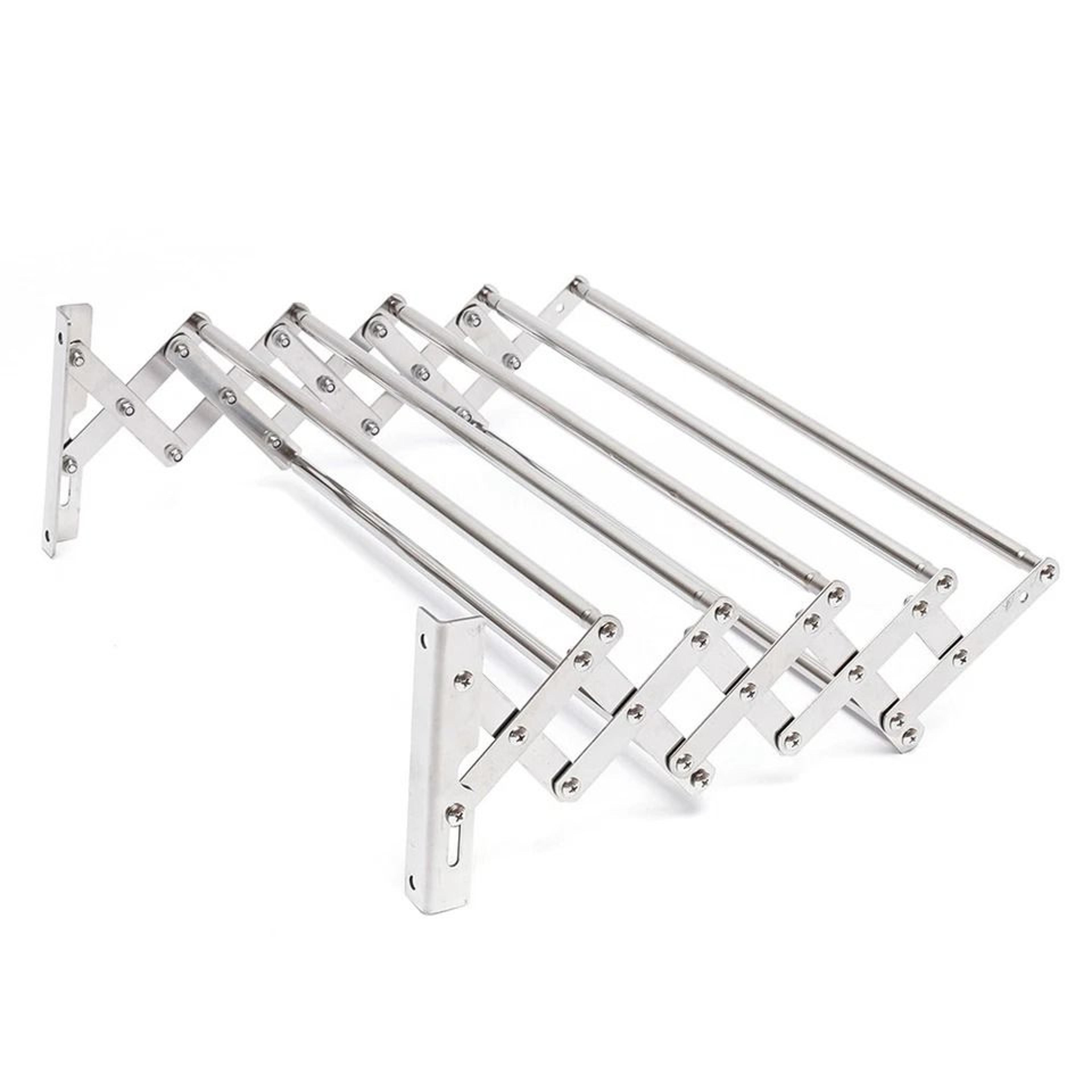 wall mounted folding clothes drying rack shelf for laundry room