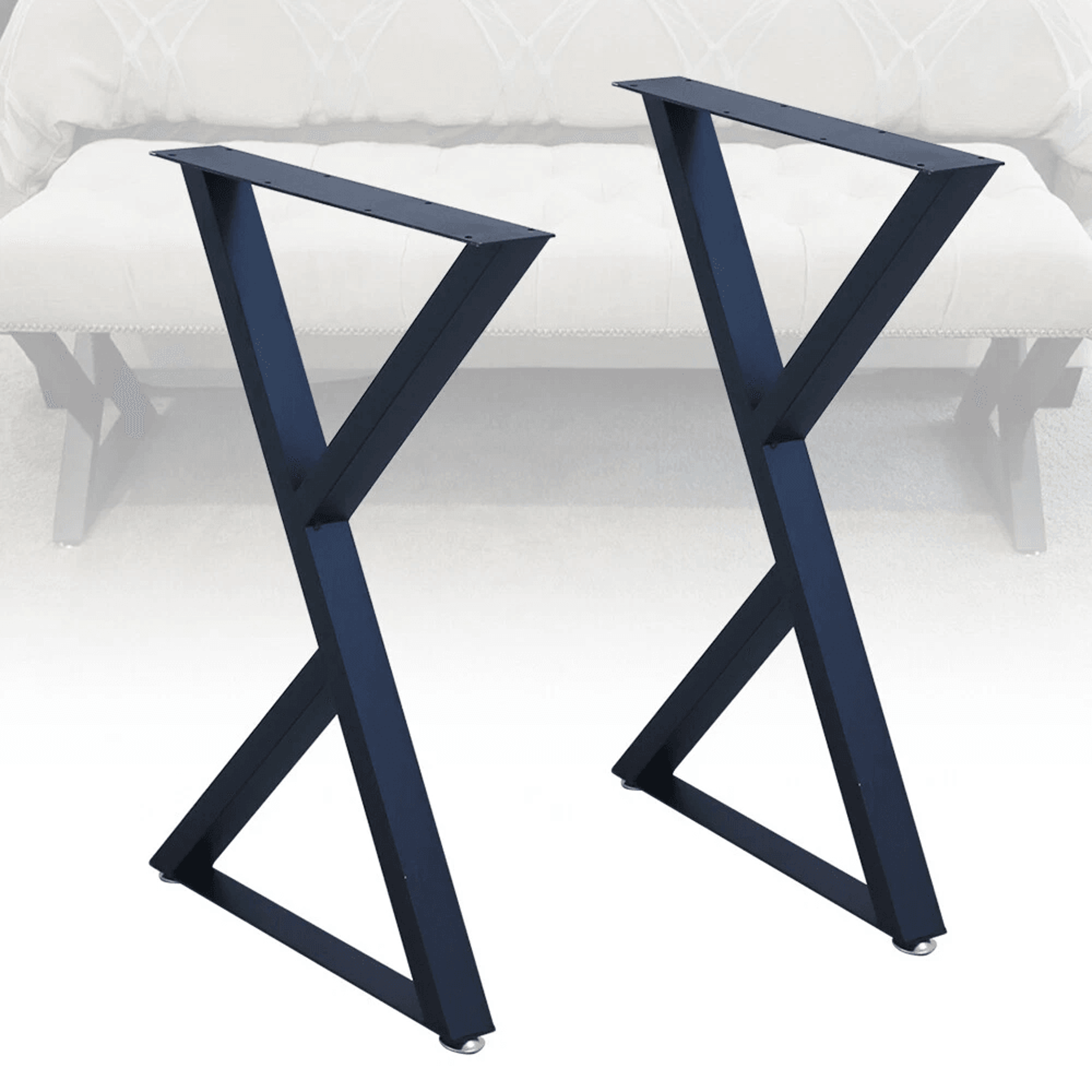 modern black metal coffee table legs sturdy desk furniture support