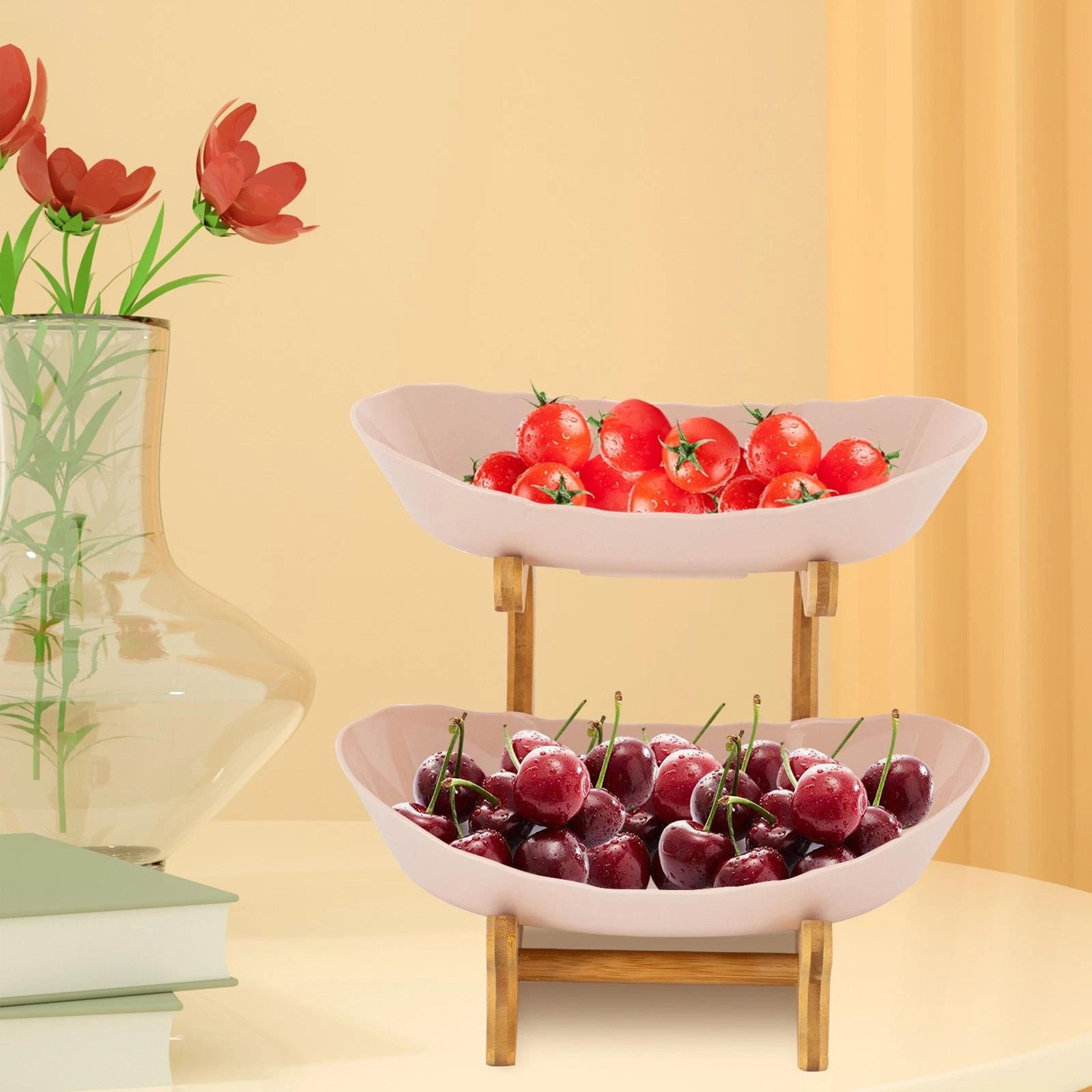 modern tier fruit basket & fruit bowl stand for kitchen fruit storage