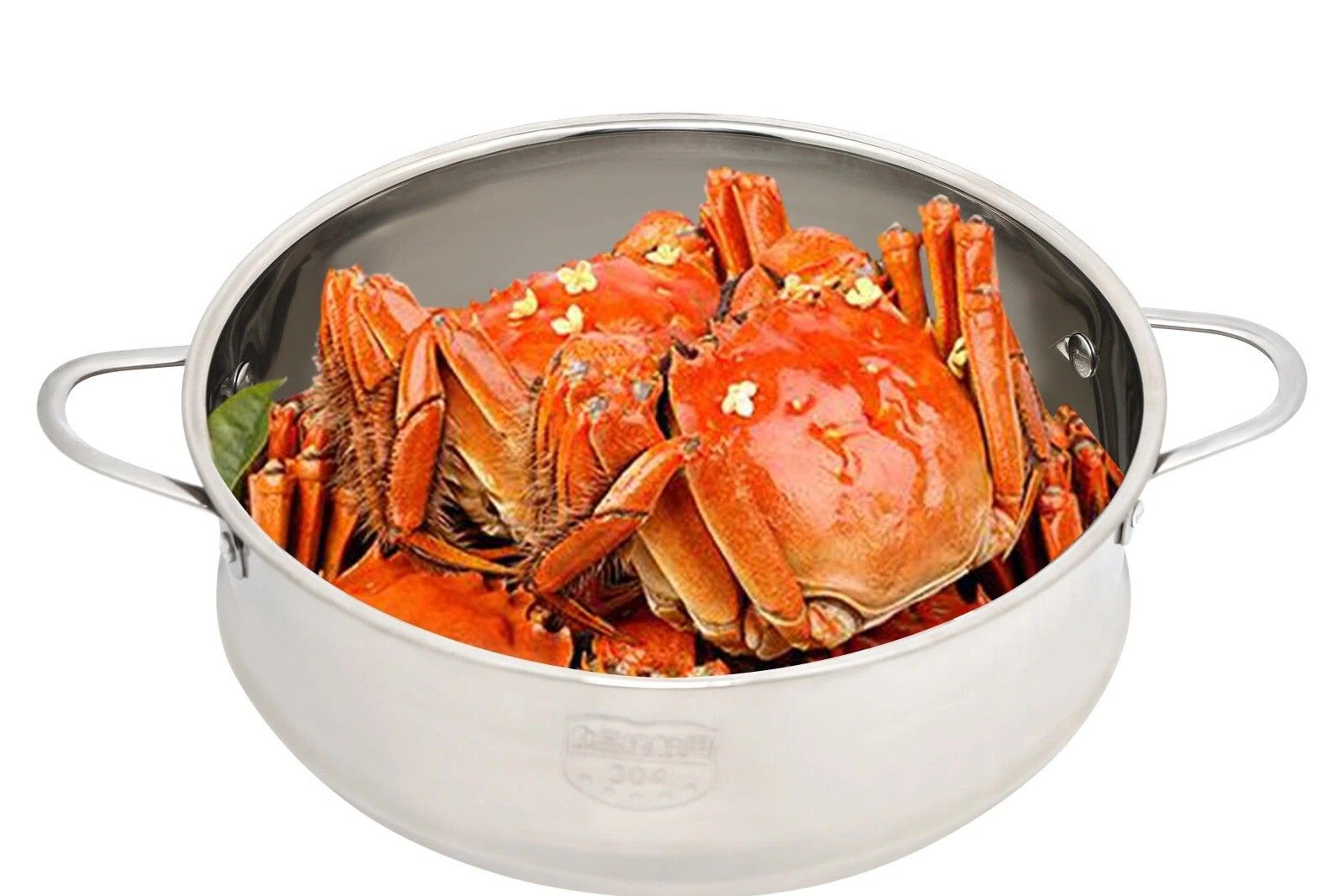 premium stainless steel food steamer for meat & vegetables