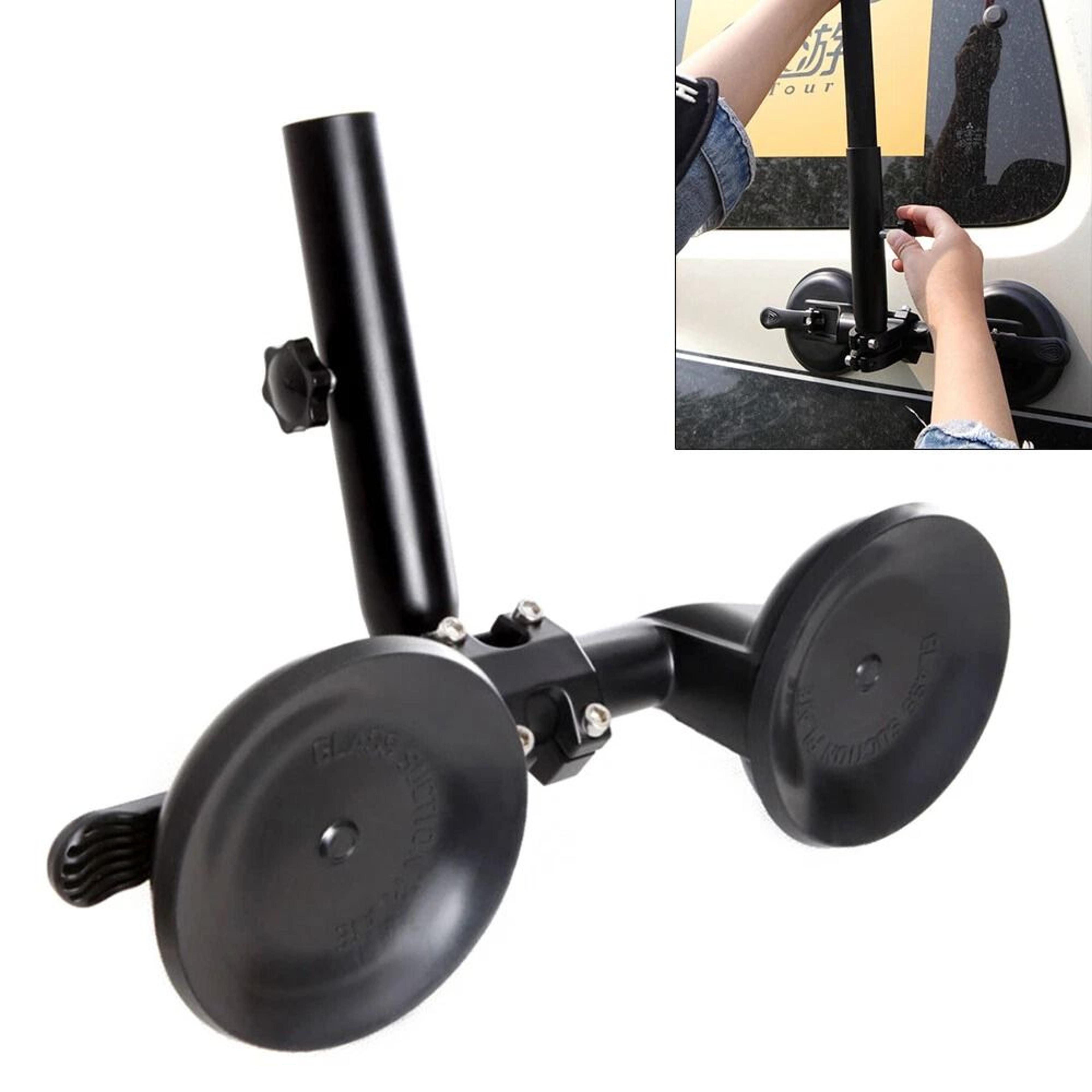 universal heavy duty adjustable car flag mount with double suction cup flagpole holder kit