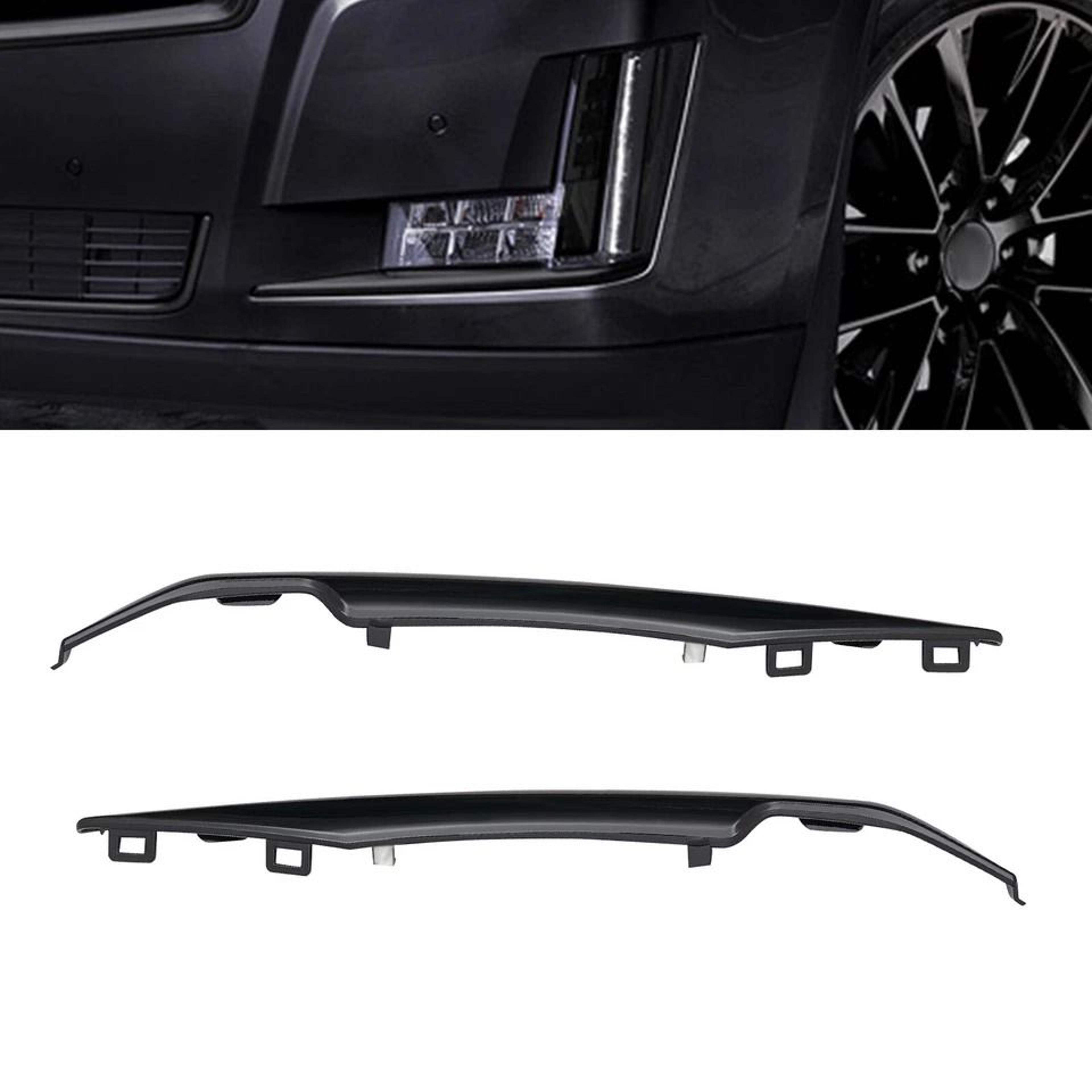 premium black front bumper trim set for cadillac escalade esv durable upgrade