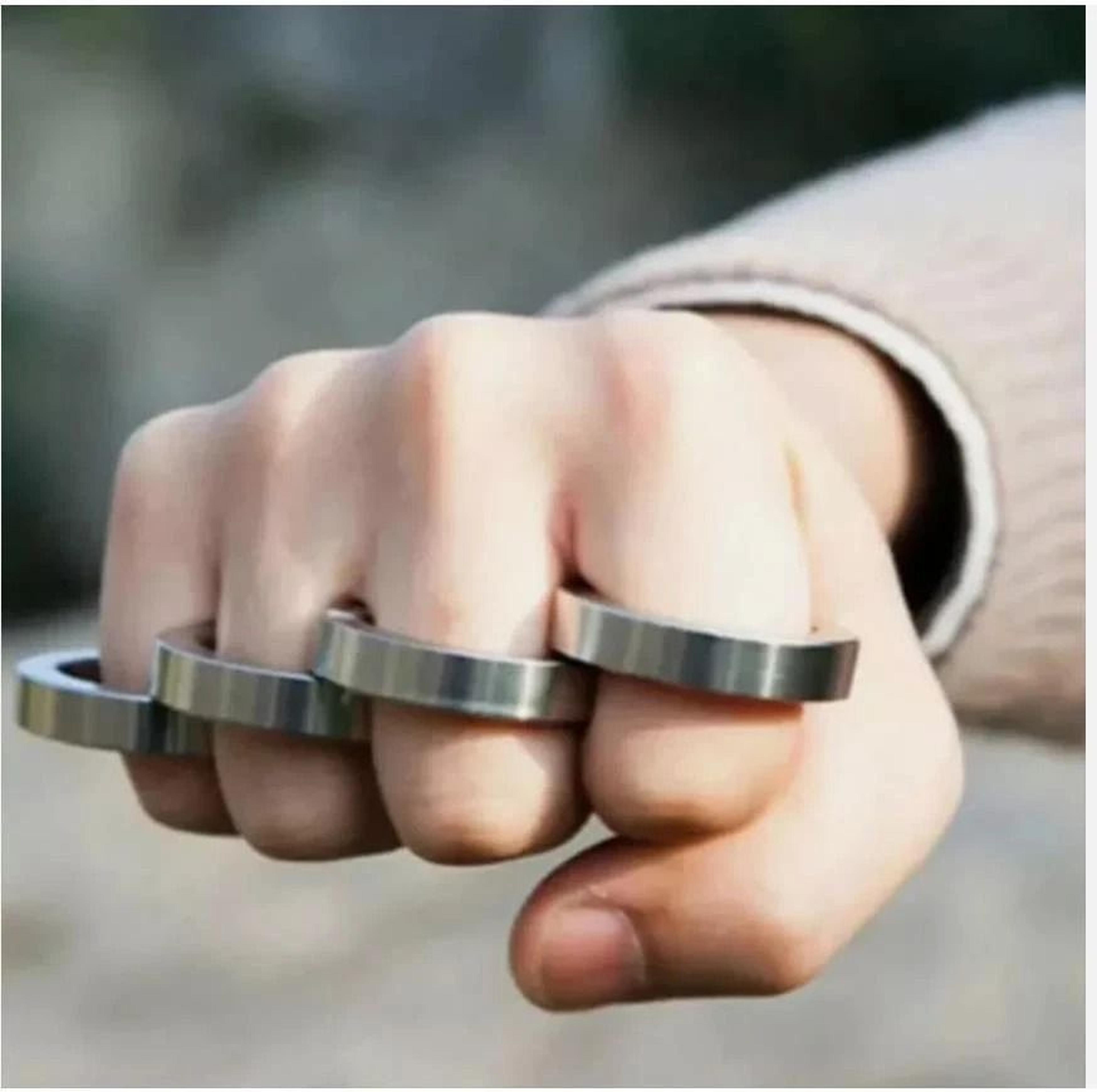 stainless steel rotatable folding rings for outdoor hiking men