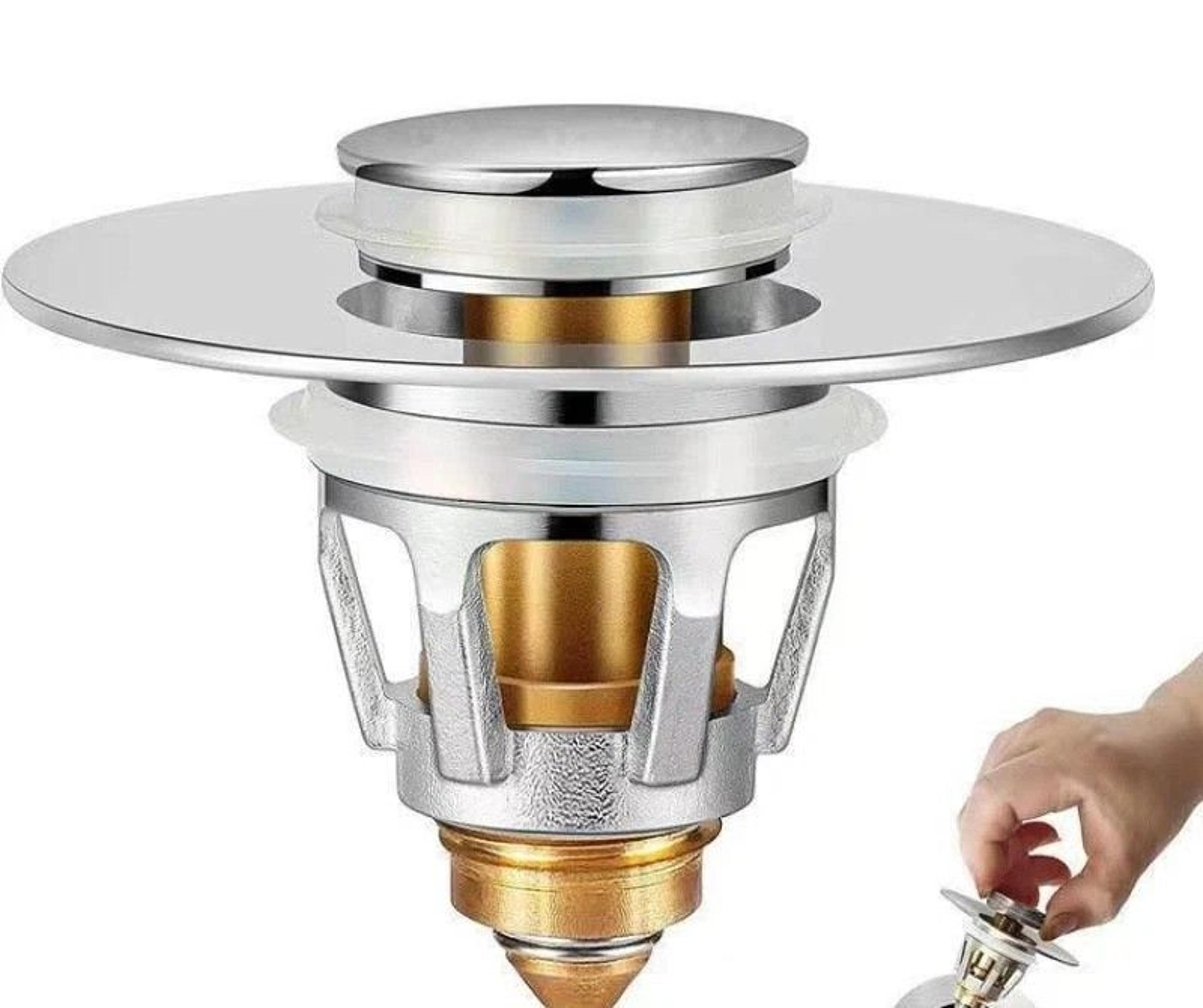 universal magic sink drain stopper instant drain replacement stopper solution