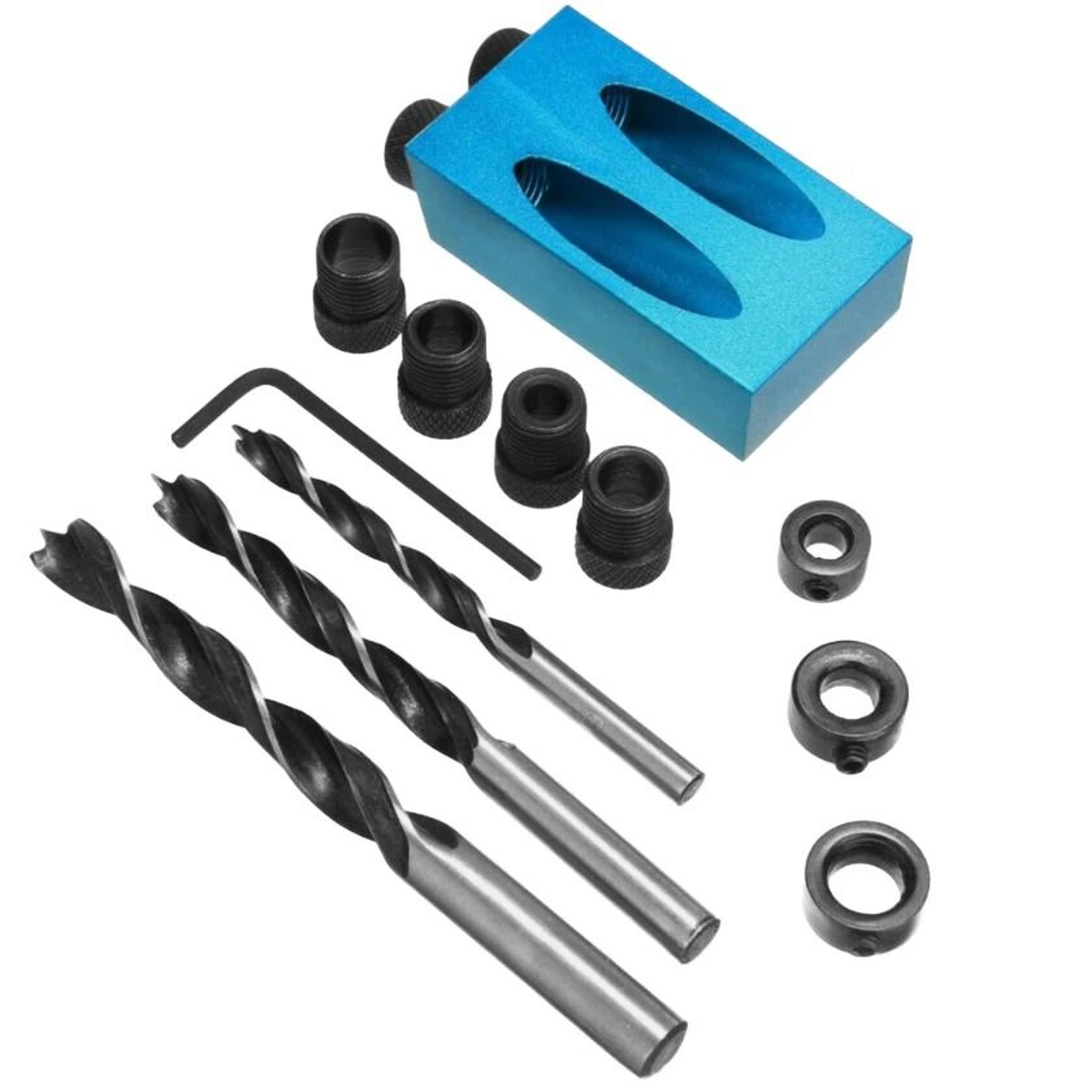heavy duty pocket hole jig kit easy drill system for woodworking projects