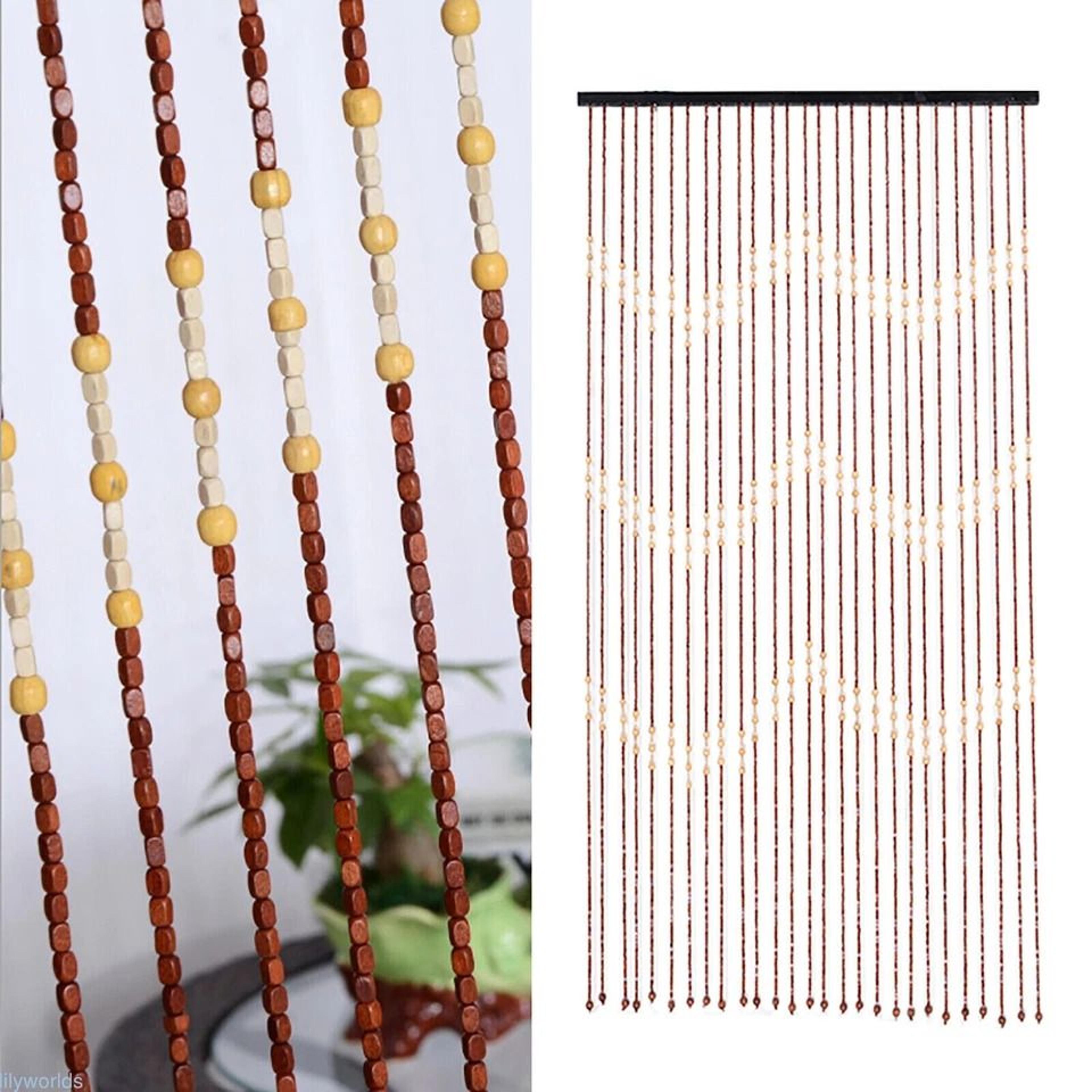 premium bamboo bead door curtain beaded wooden string decor