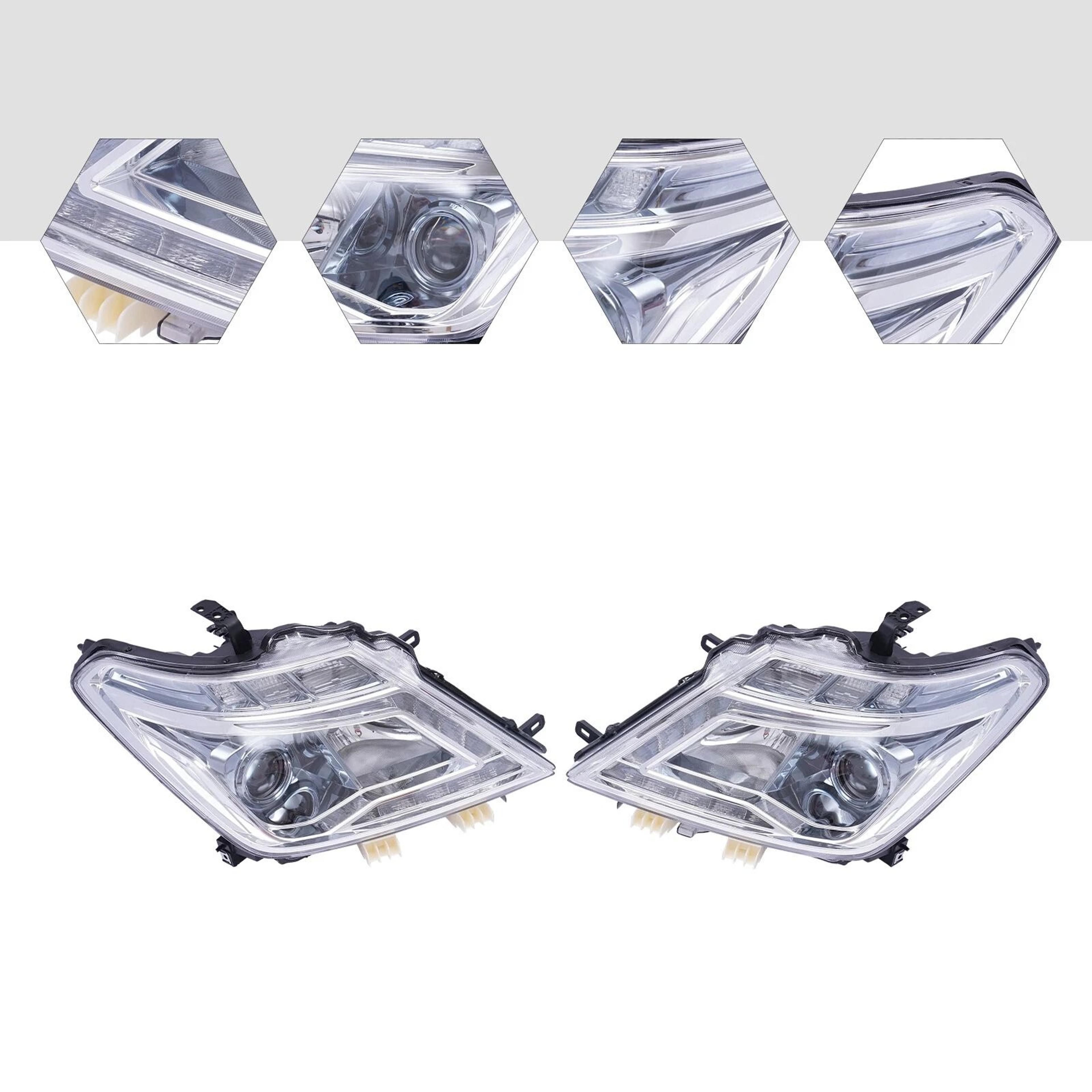 premium front led headlights for nissan armada direct replacement headlamp assembly