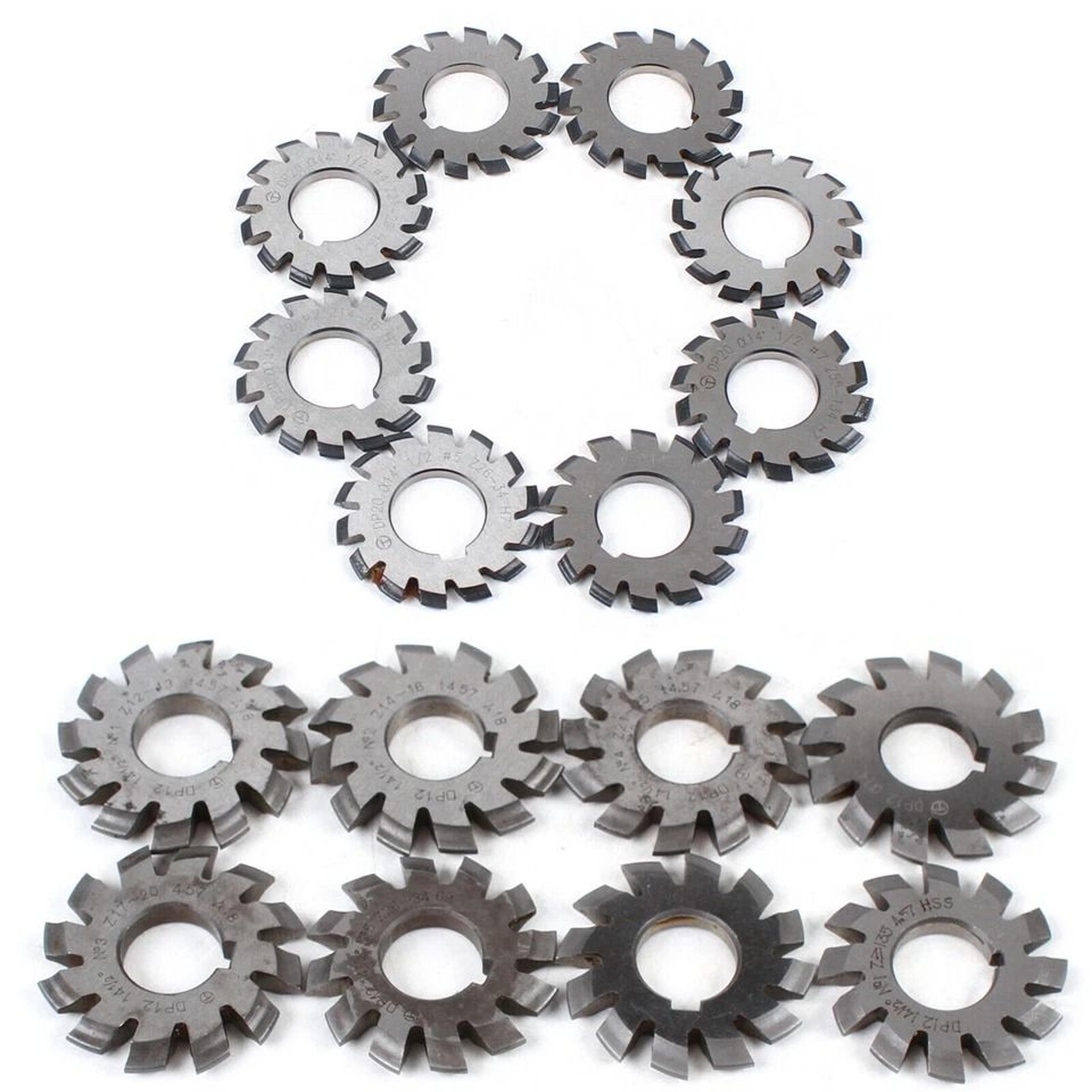 precision involute gear cutter set hss gear milling cutter kit for milling machines
