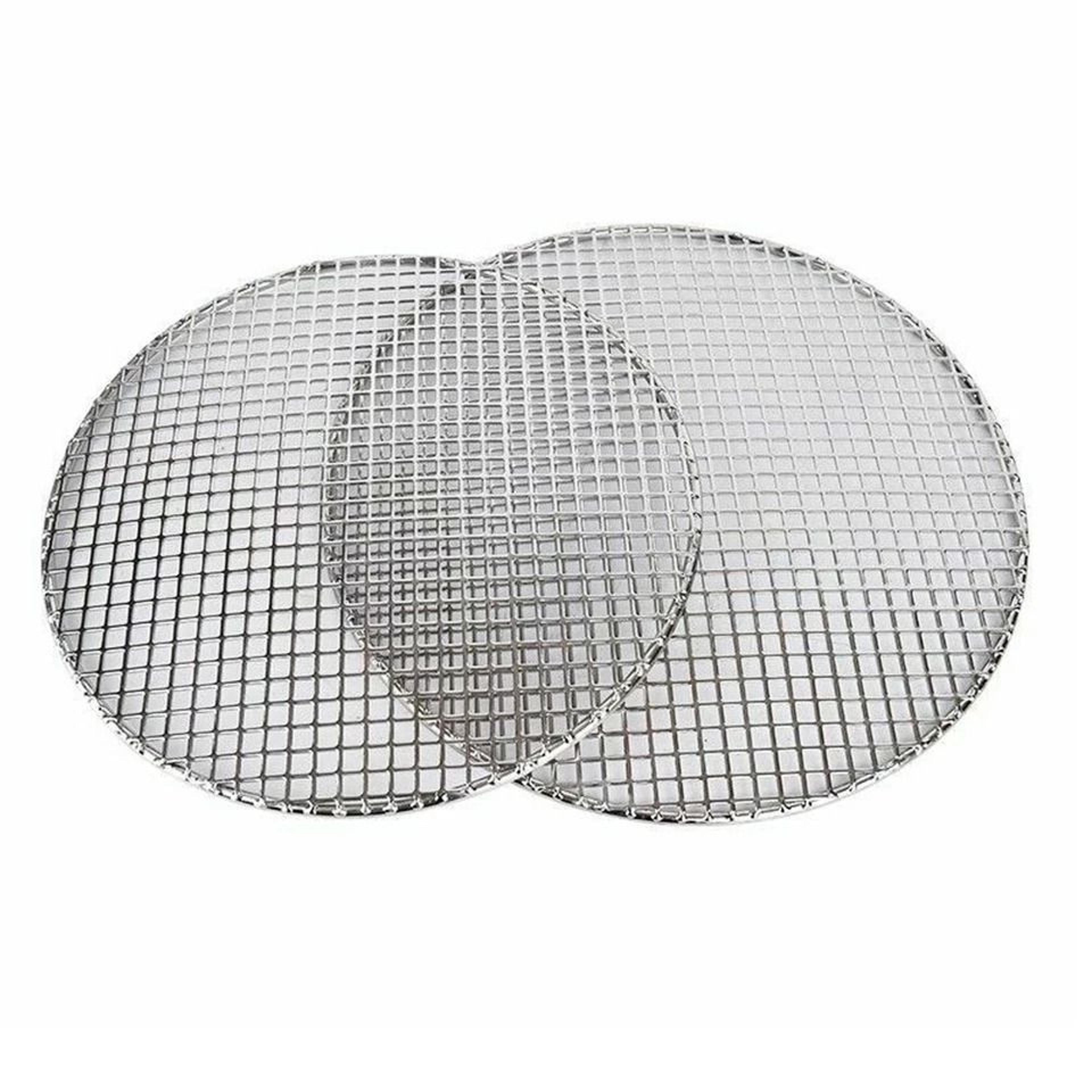 durable round stainless steel bbq grill rack heavy duty barbecue mesh grate for outdoor cooking