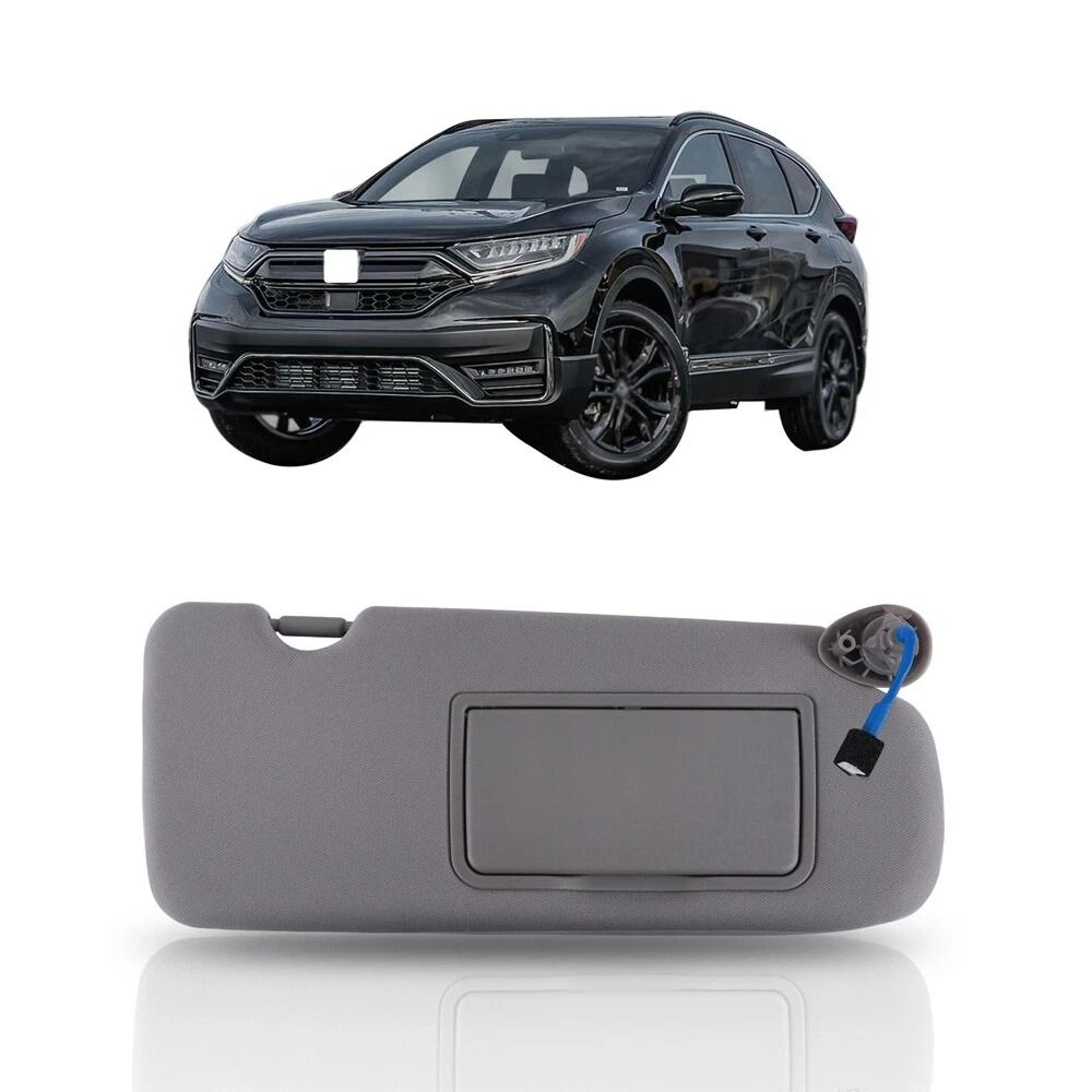 honda crv passenger sun visor with lighted mirror replacement gray plastic