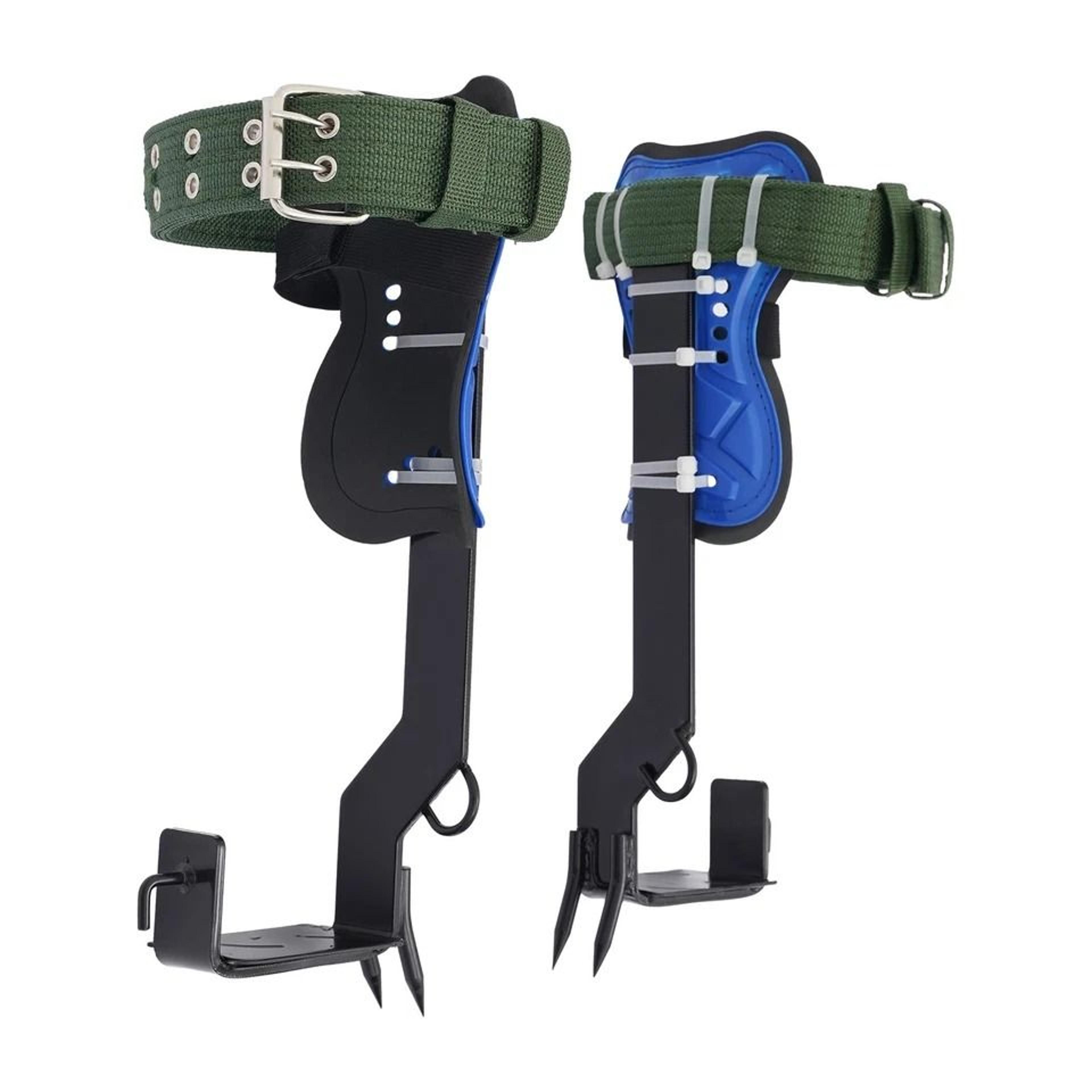 adjustable tree climbing spikes set with safety belt lanyard and carabiner