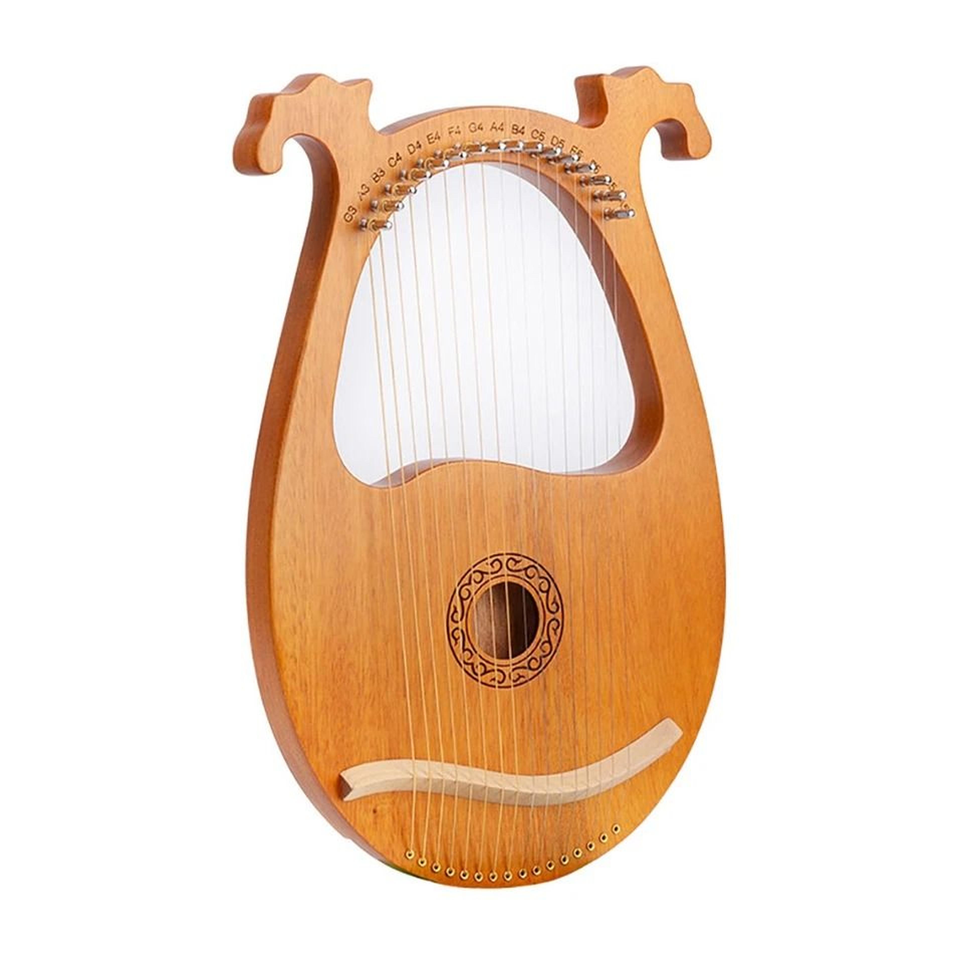 string lyre harp mahogany beginner harp with tuning key