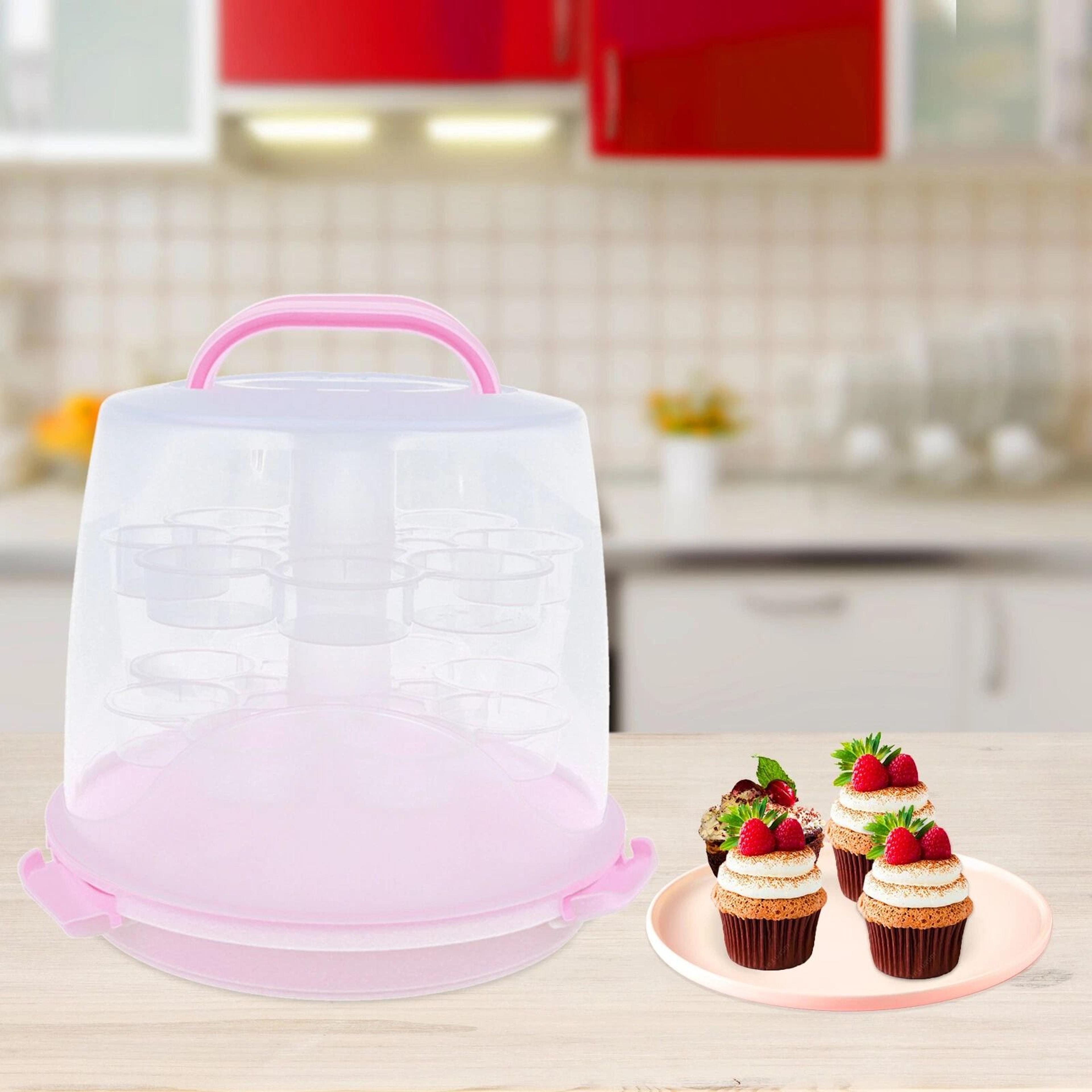 cupcake carrier with lid tier portable cake and dessert transport box