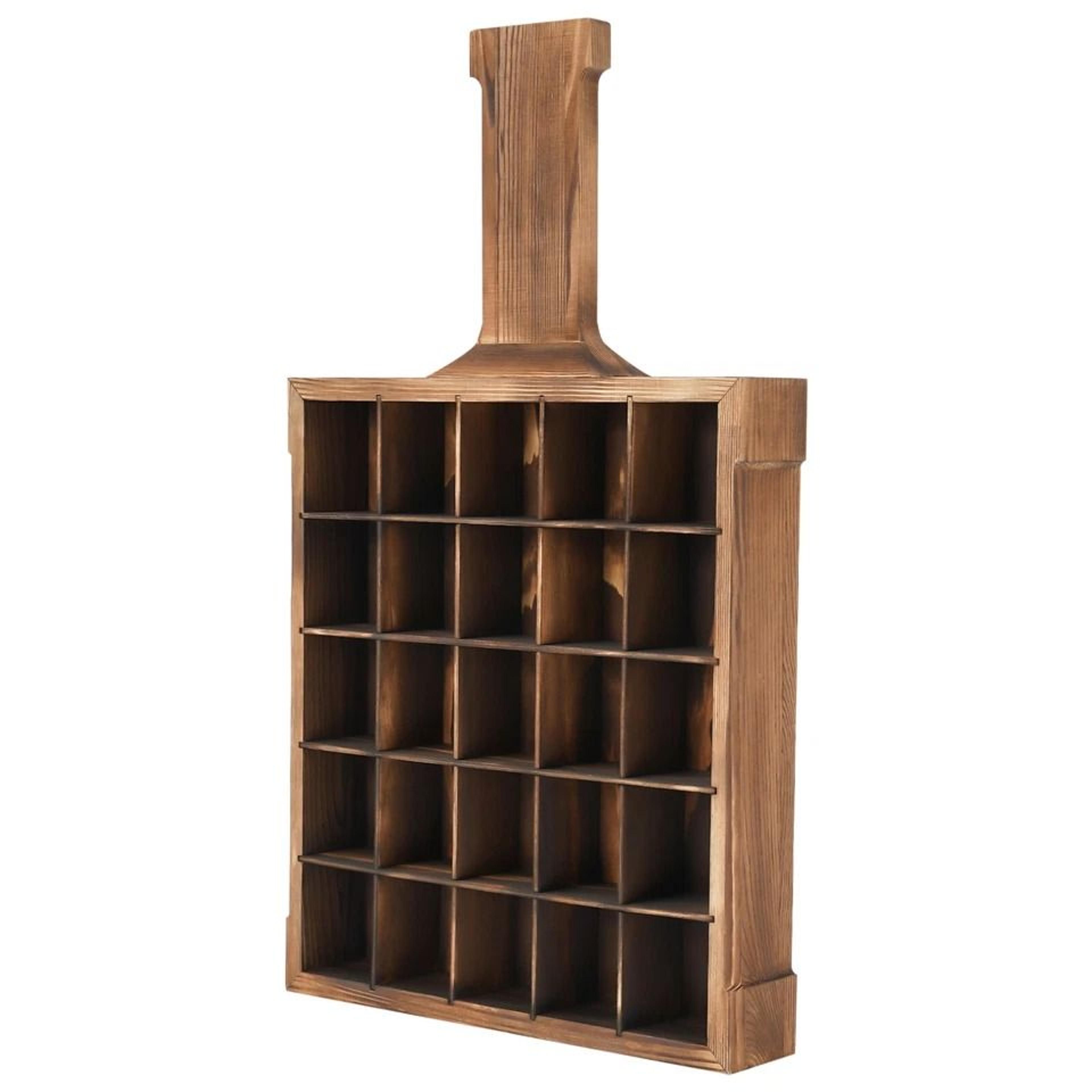 rustic wall mounted wine glass rack & glass storage shelf pine wooden cabinet organizer