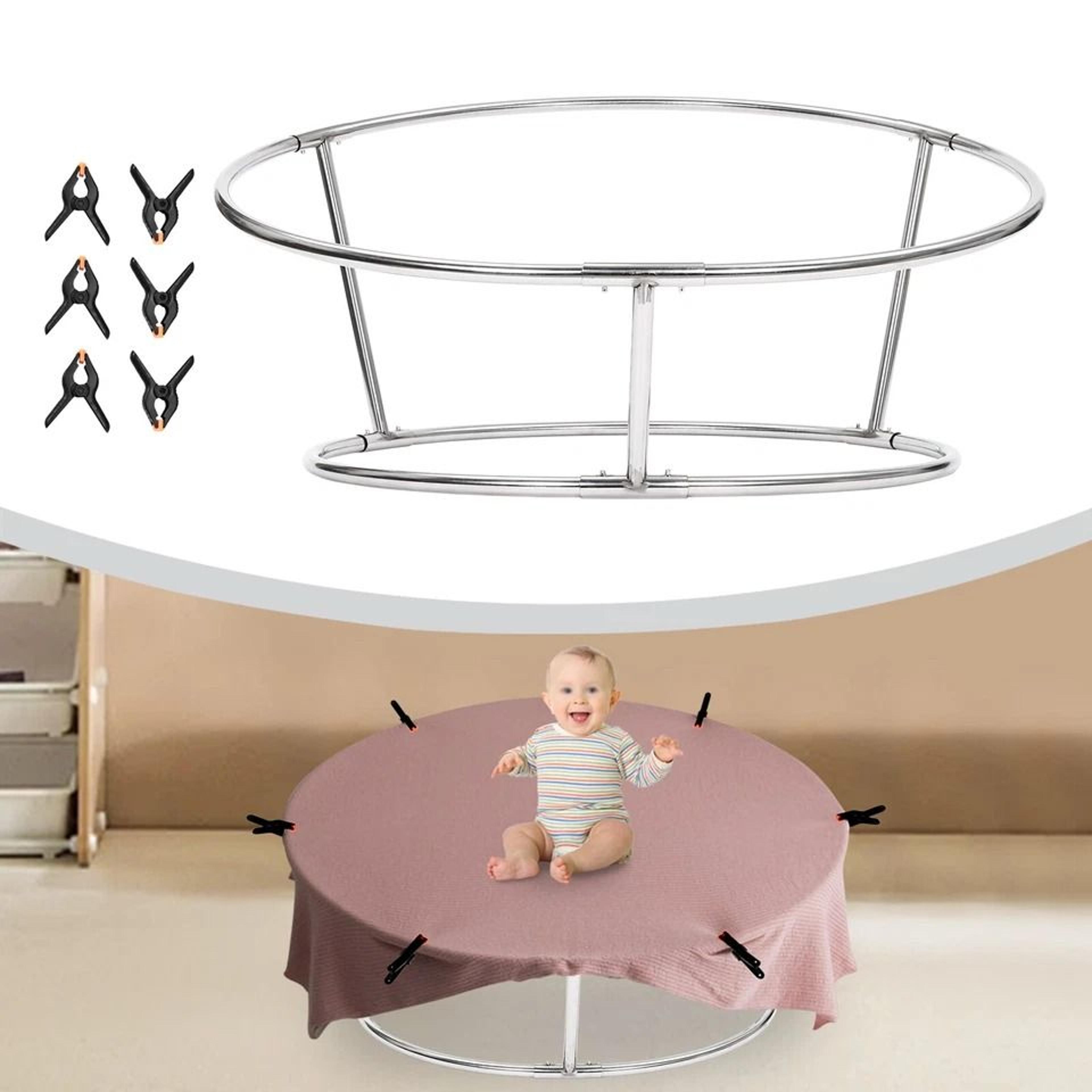 professional newborn photography stand stainless steel photo stand for baby photo shoot, portable & easy setup