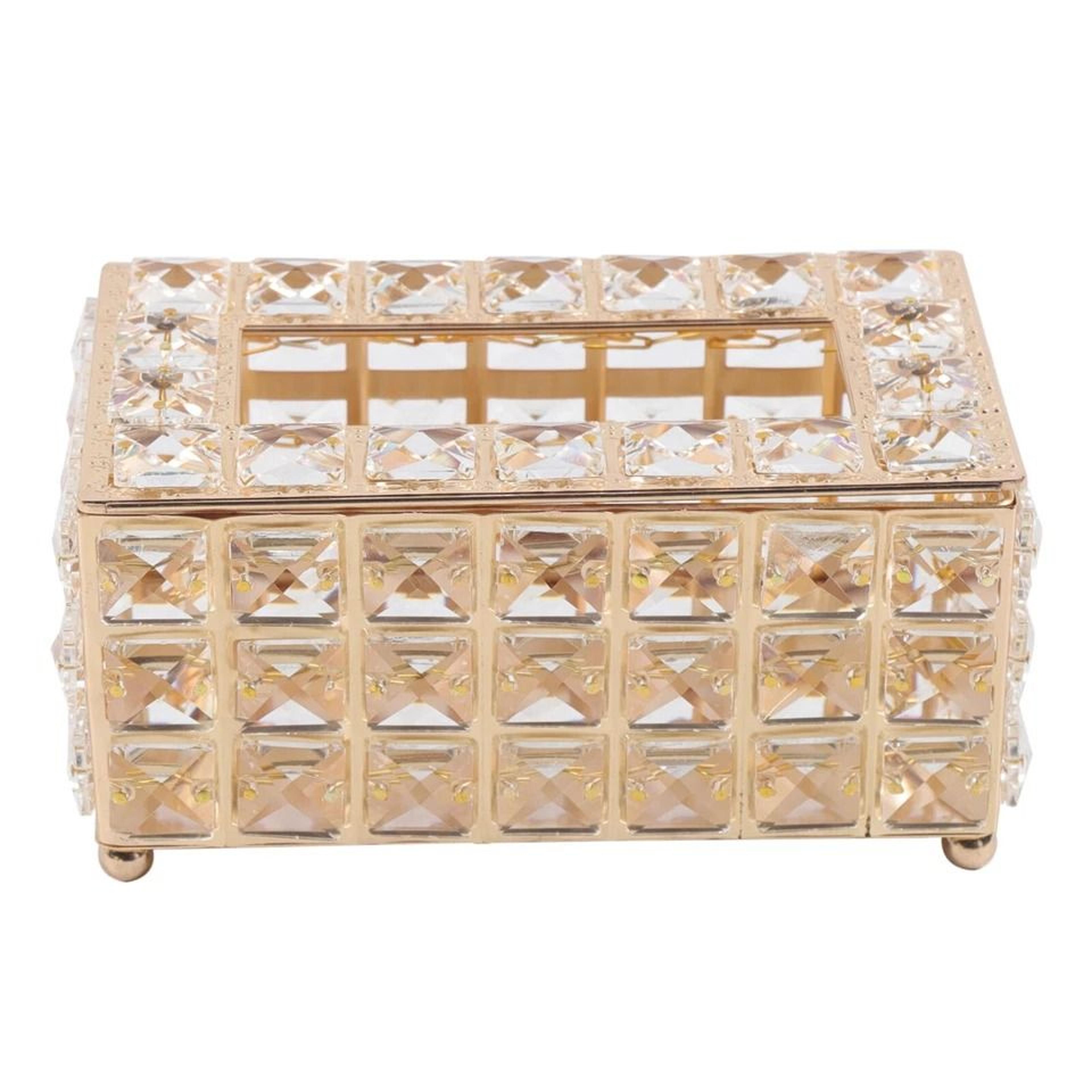luxury crystal tissue box cover rhinestone napkin holder for glam decor