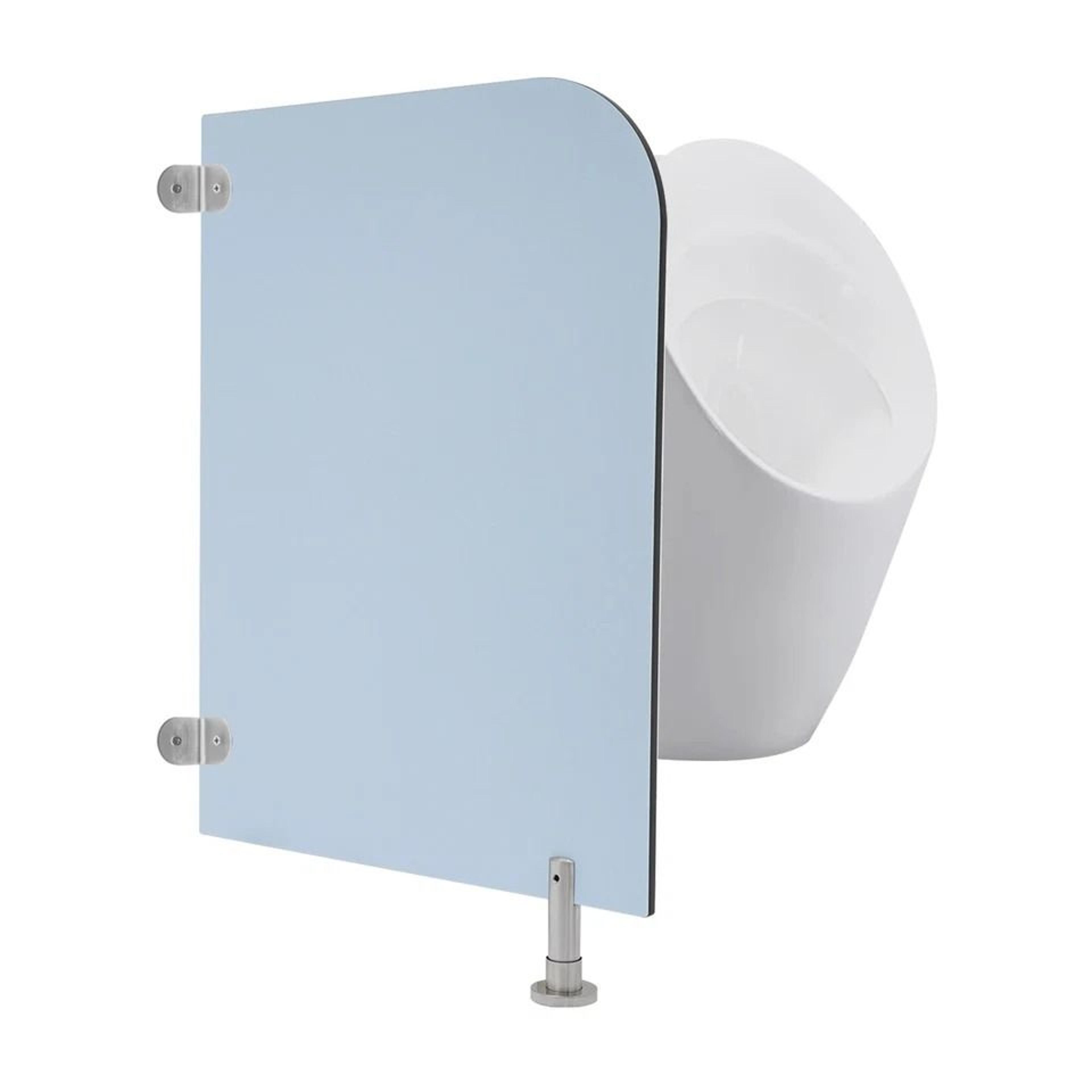 baby blue wall mounted toilet partition for public & home restrooms
