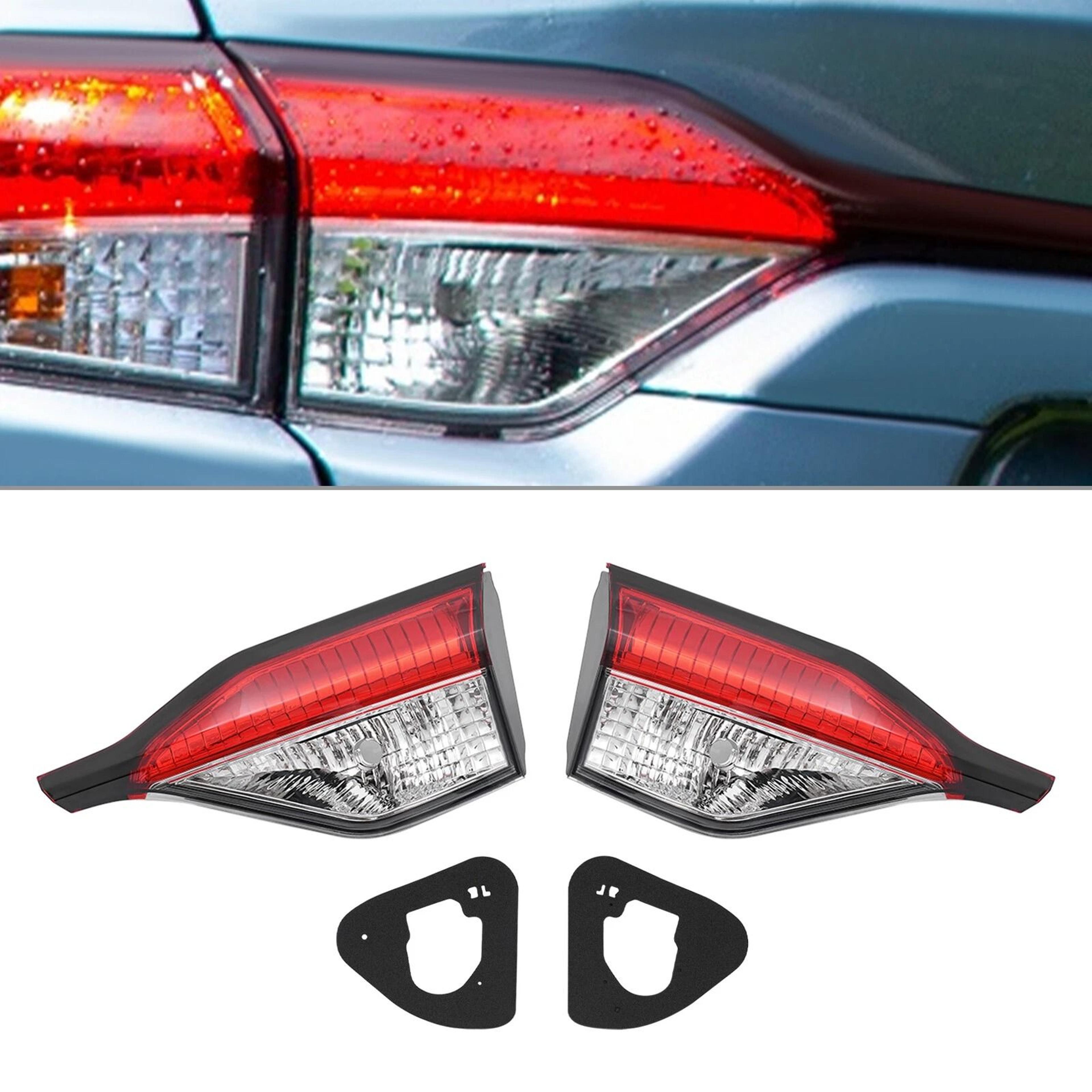 premium inner trunk lid tail lights for toyota corolla left & right replacement