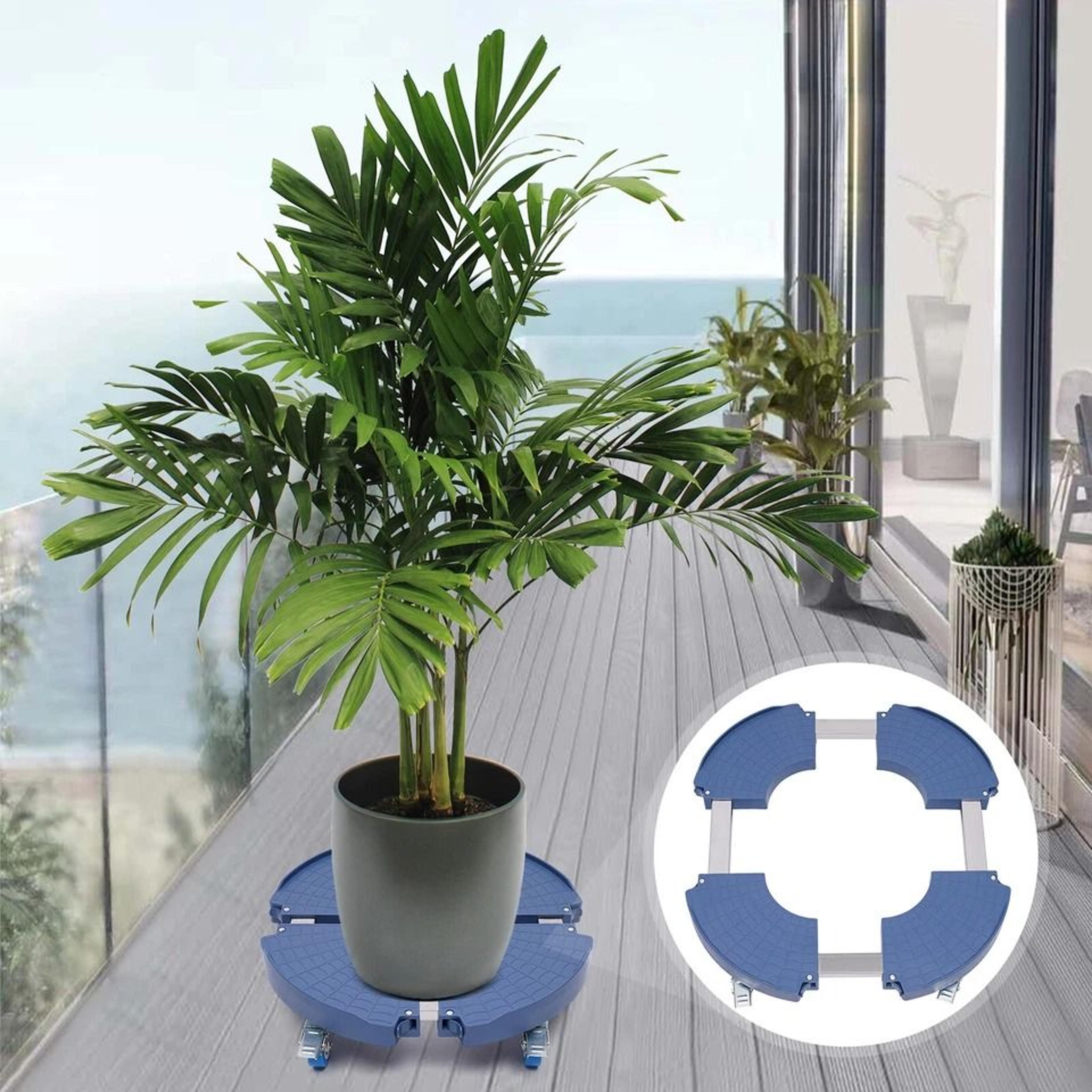 adjustable mobile planter cart rolling plant stand with wheels