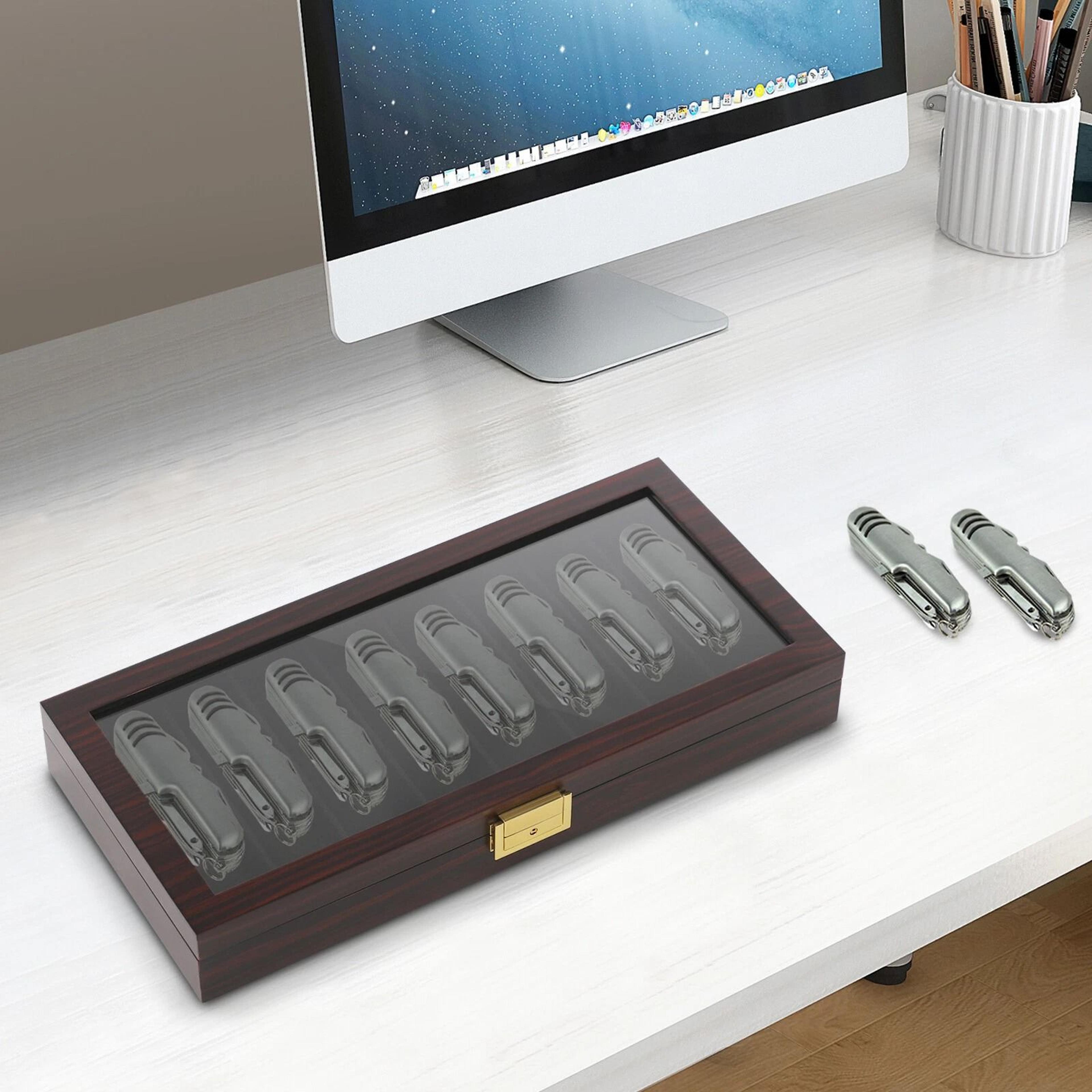 slot knife display case stylish knife storage organizer
