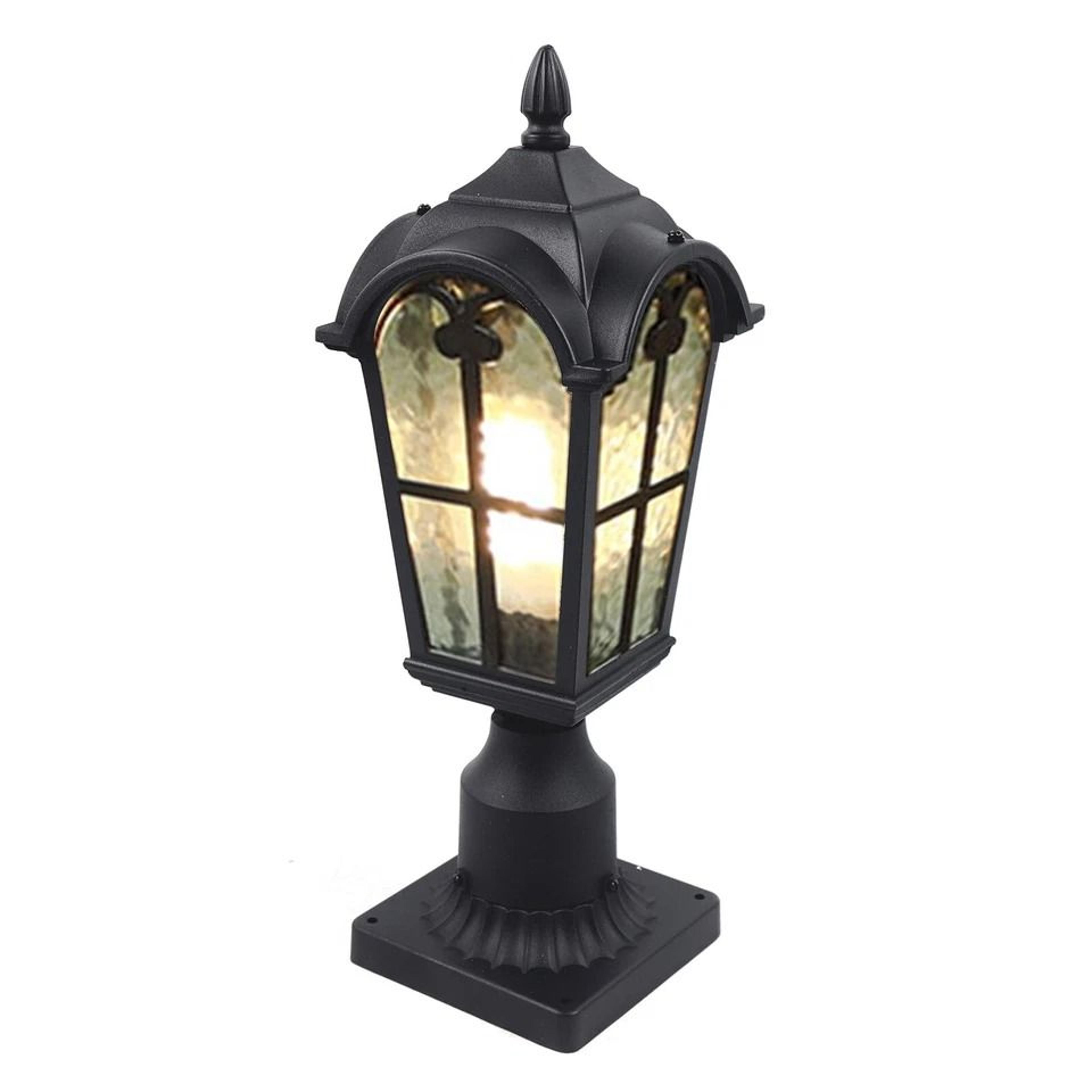 rustic vintage outdoor post light garden lantern classic patio yard lighting fixture