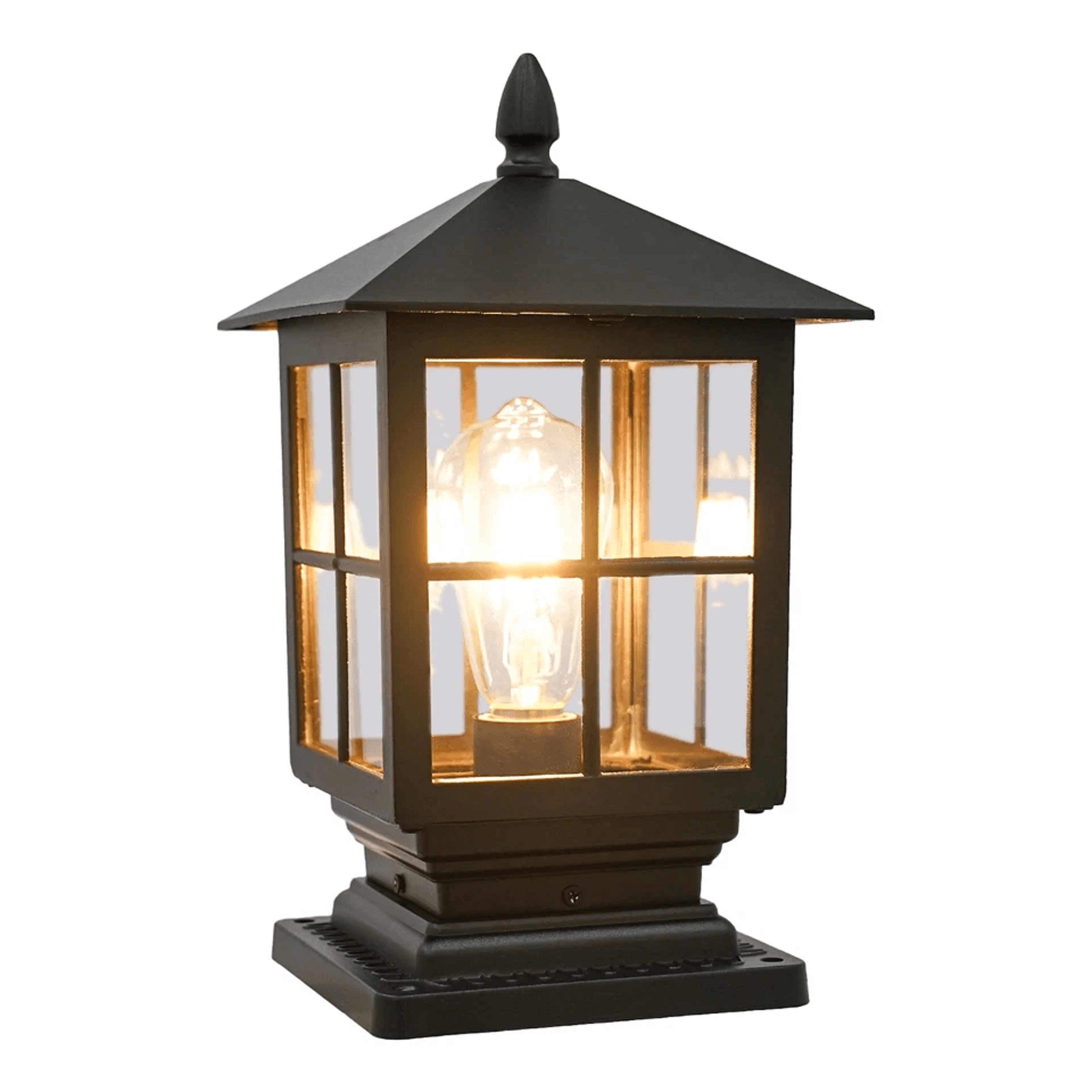 premium aluminum outdoor post light lantern classic landscape post lantern for garden & walkway