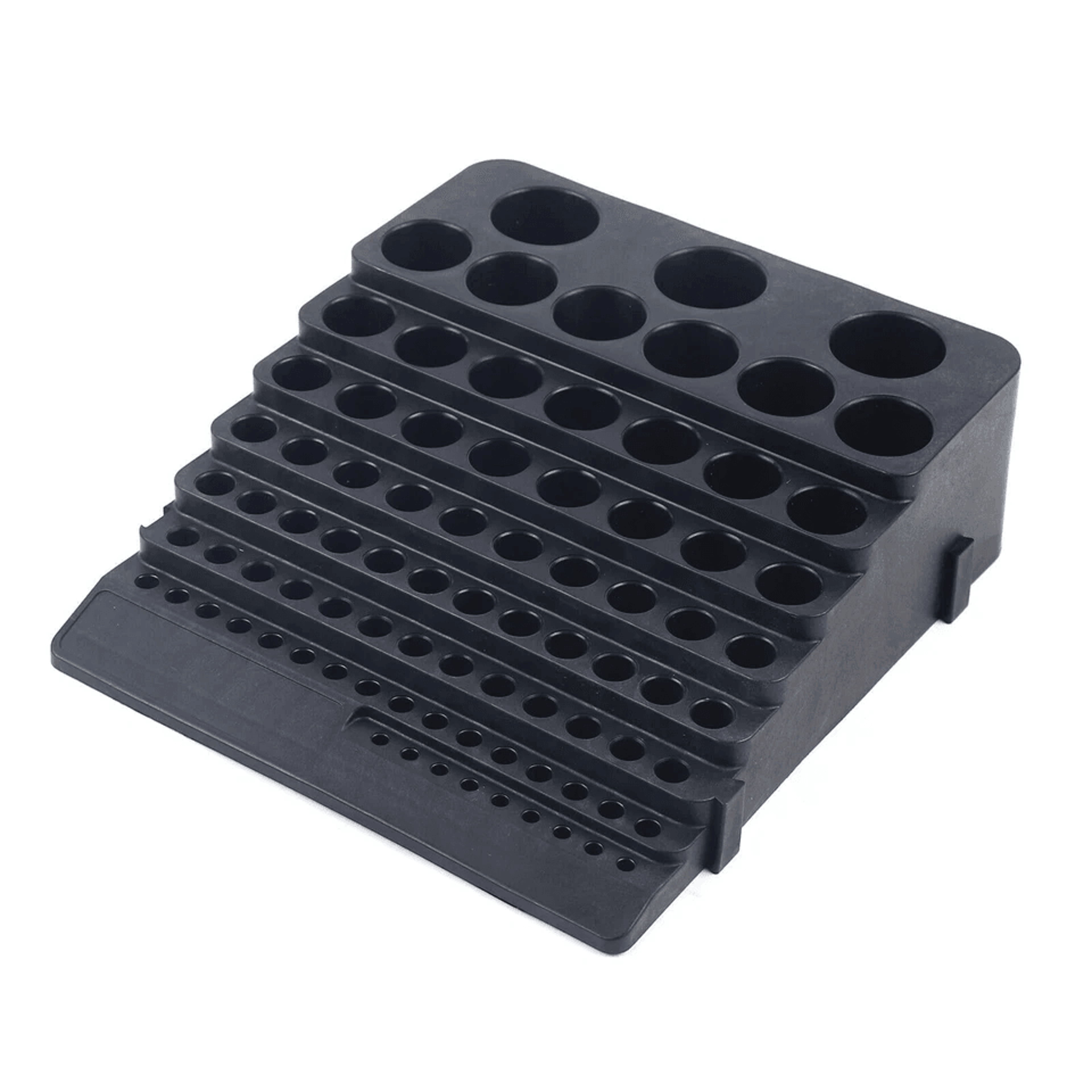 premium drill bit organizer & drill bit storage rack hole tool holder
