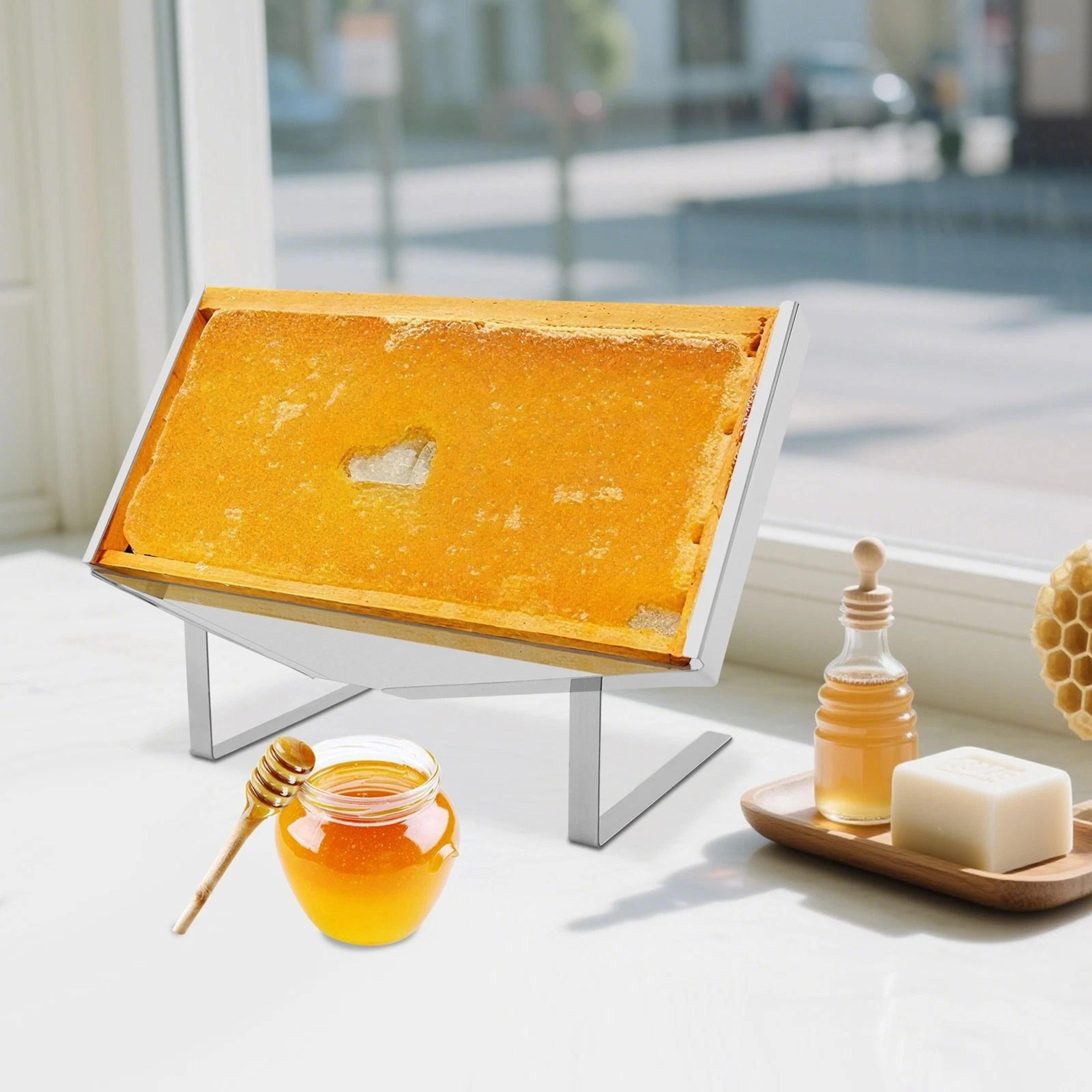 stainless steel honey uncapping holder for frames durable beekeeping tool
