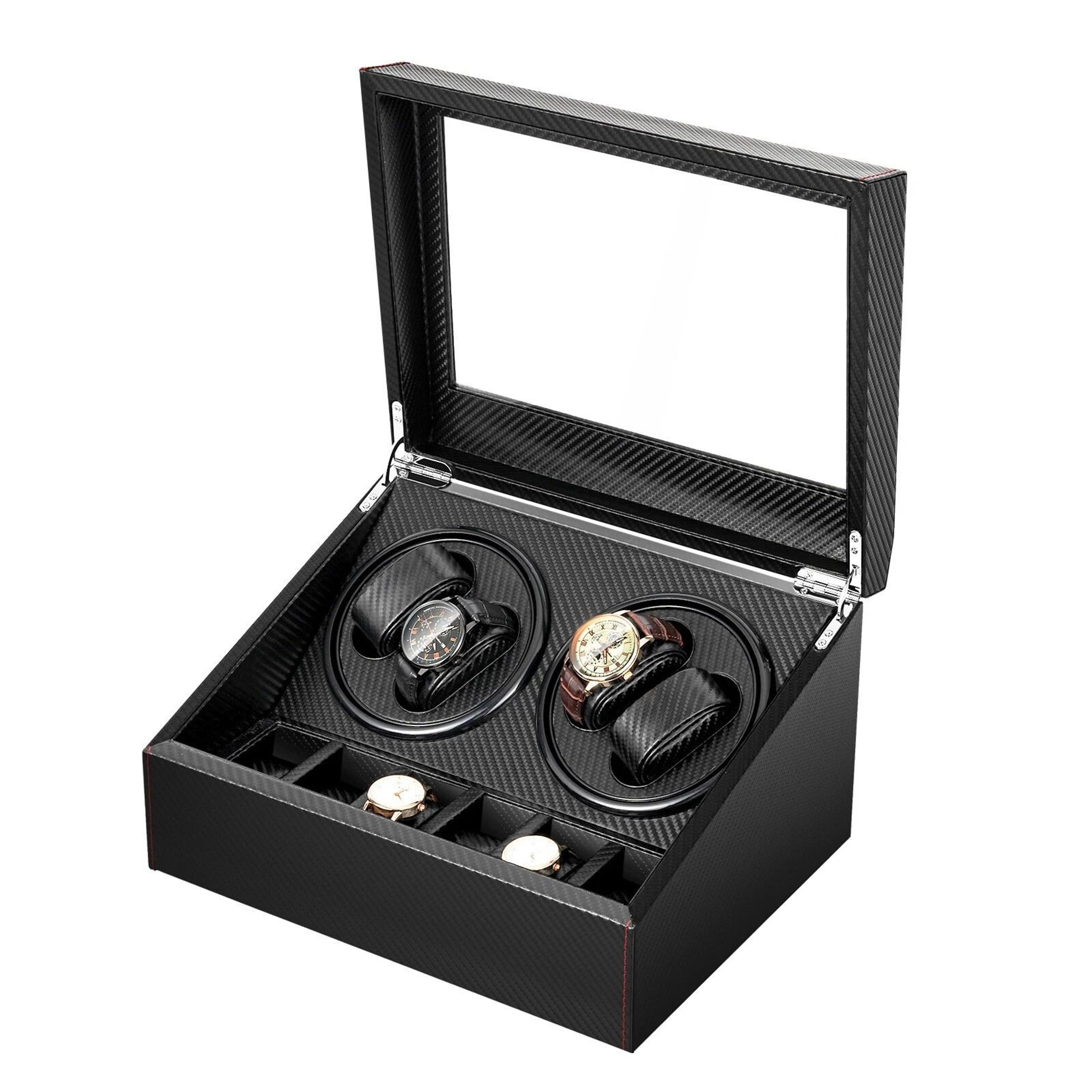 luxury slot automatic watch winder & display case premium automatic watch winder & watch storage box