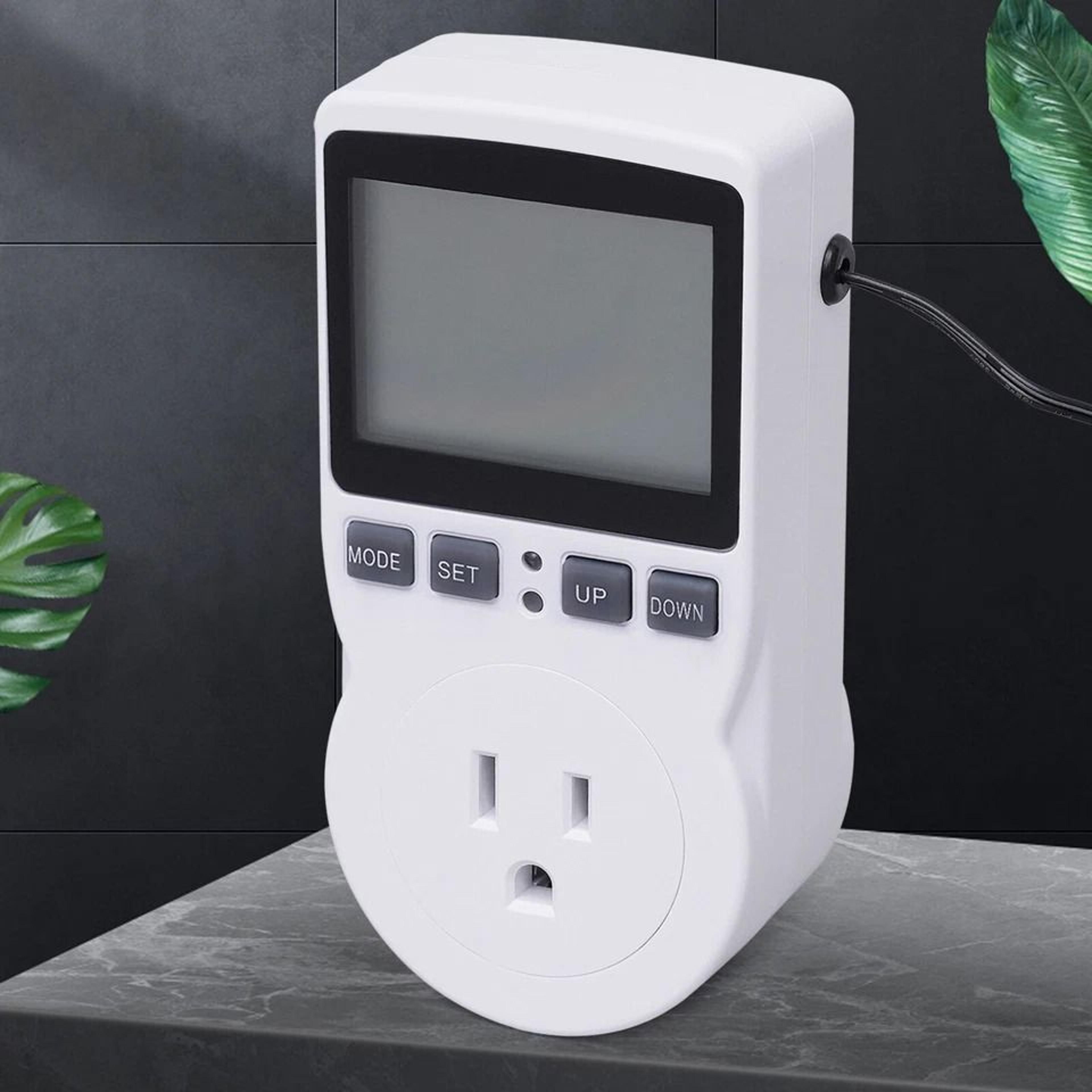 universal programmable digital thermostat plug temperature controller outlet switch