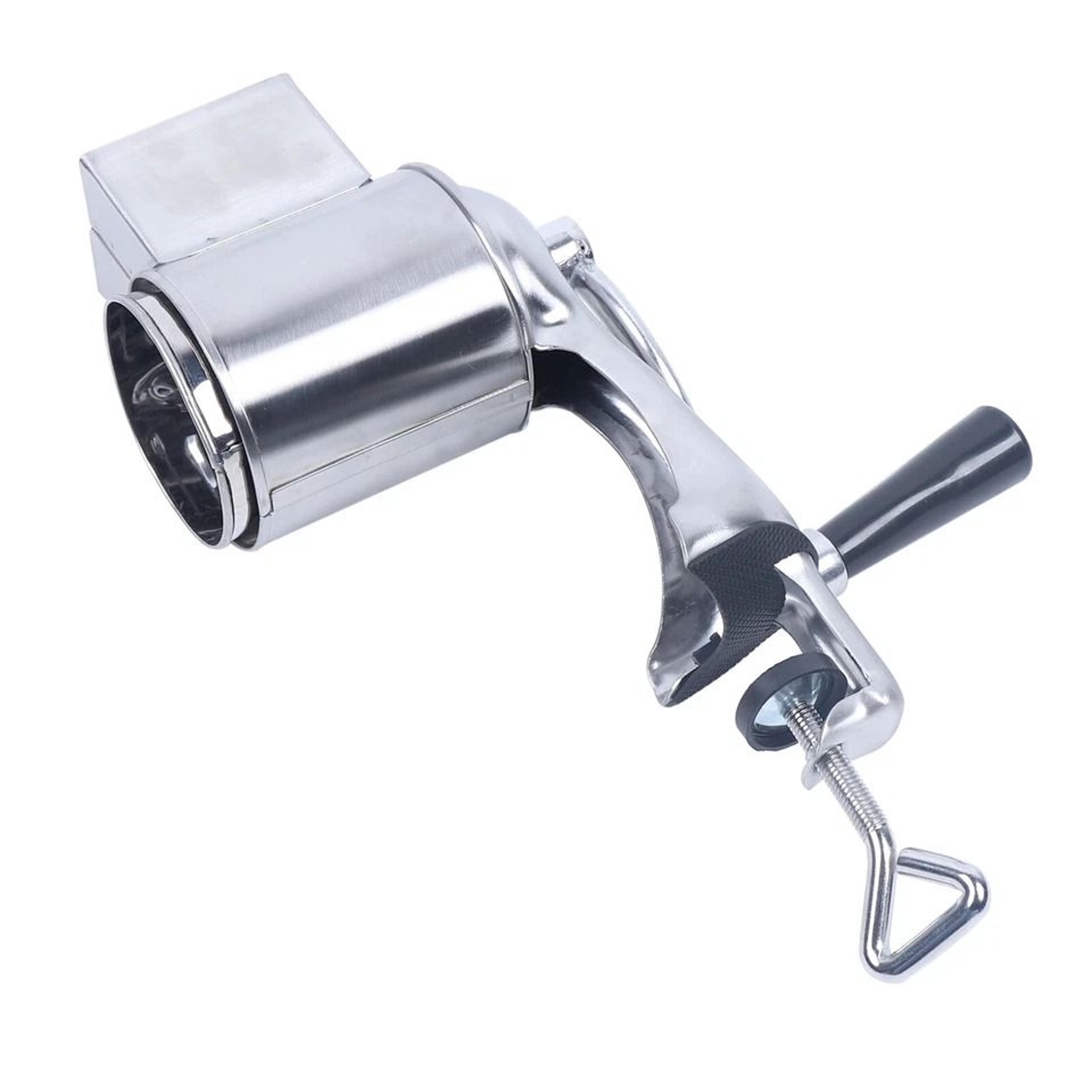 premium manual rotary grater & stainless steel vegetable grinder coconut shredder & hand cheese grater tool