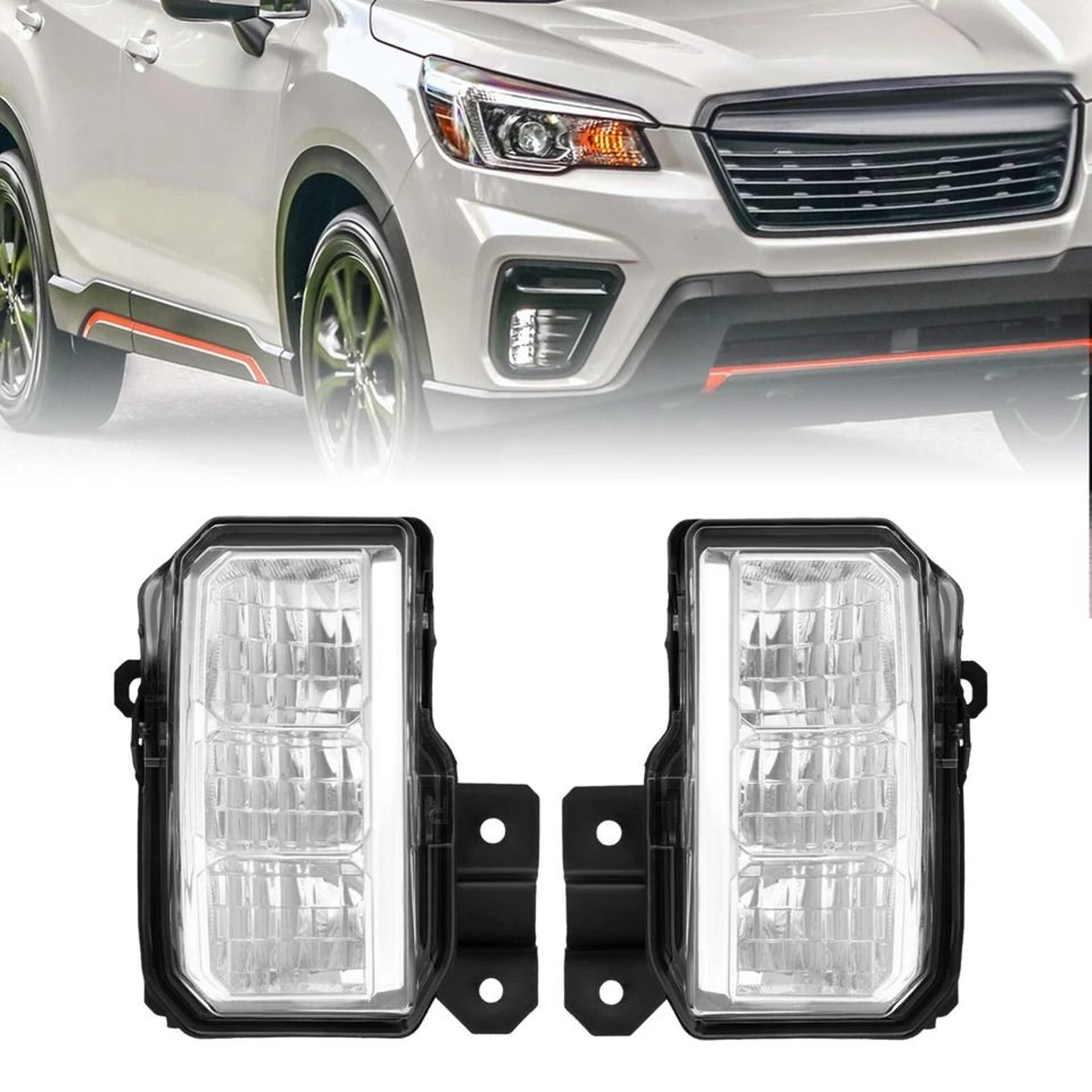 premium led front fog lights for subaru forester bumper driving lamp pair