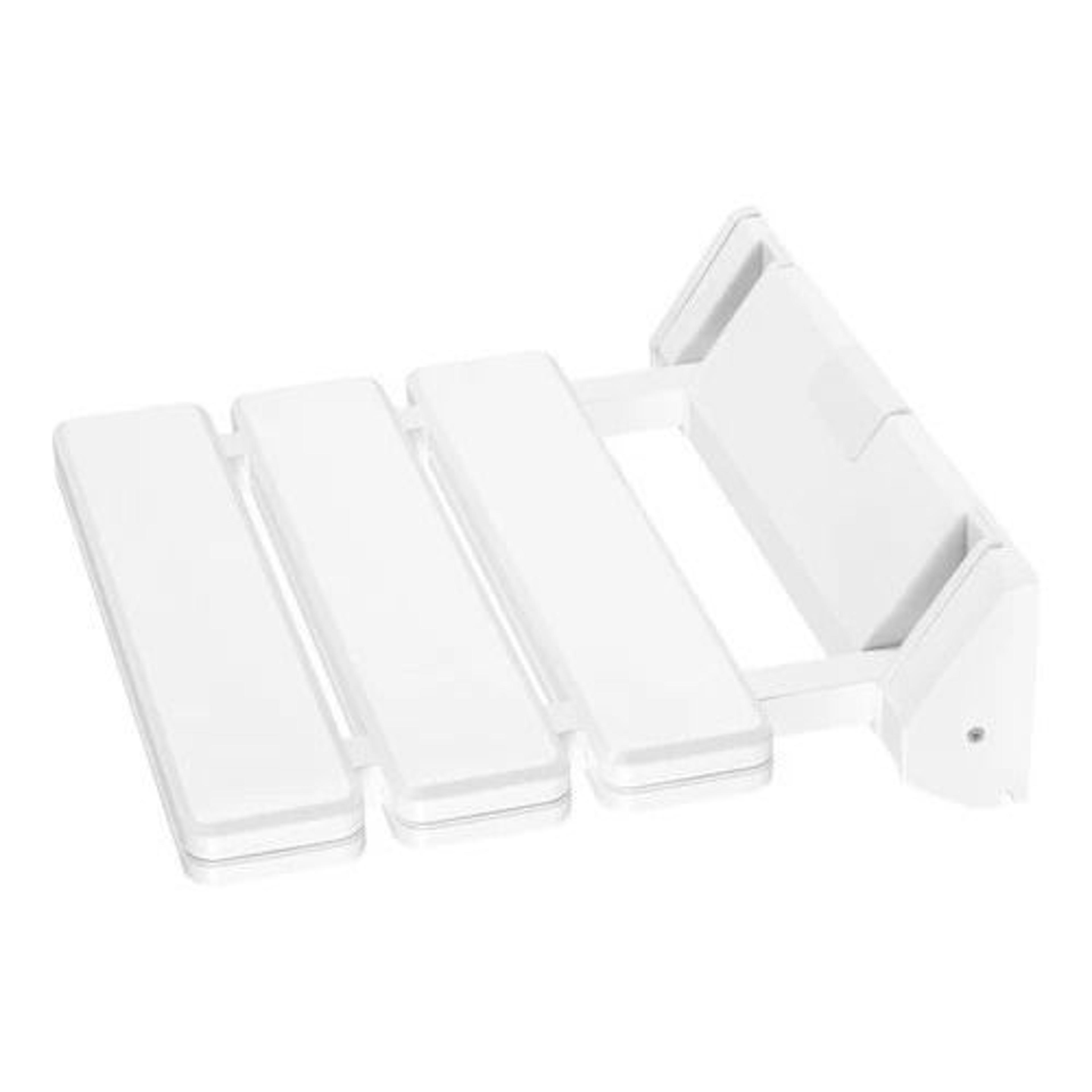 premium wall mounted shower seat strong folding shower chair & bathroom mobility aid for safe, space saving comfort