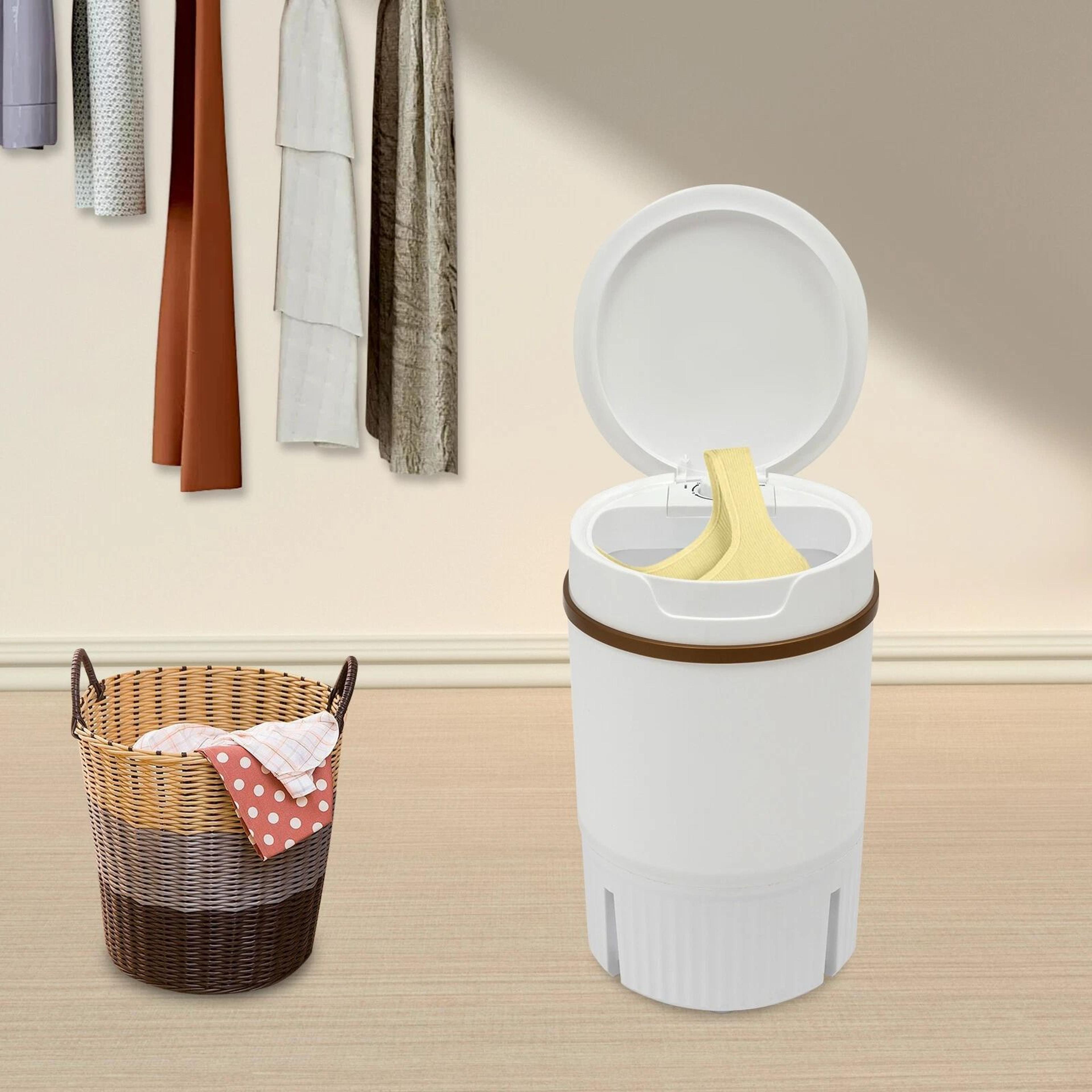 portable mini washing machine with drainage basket compact washer for small loads