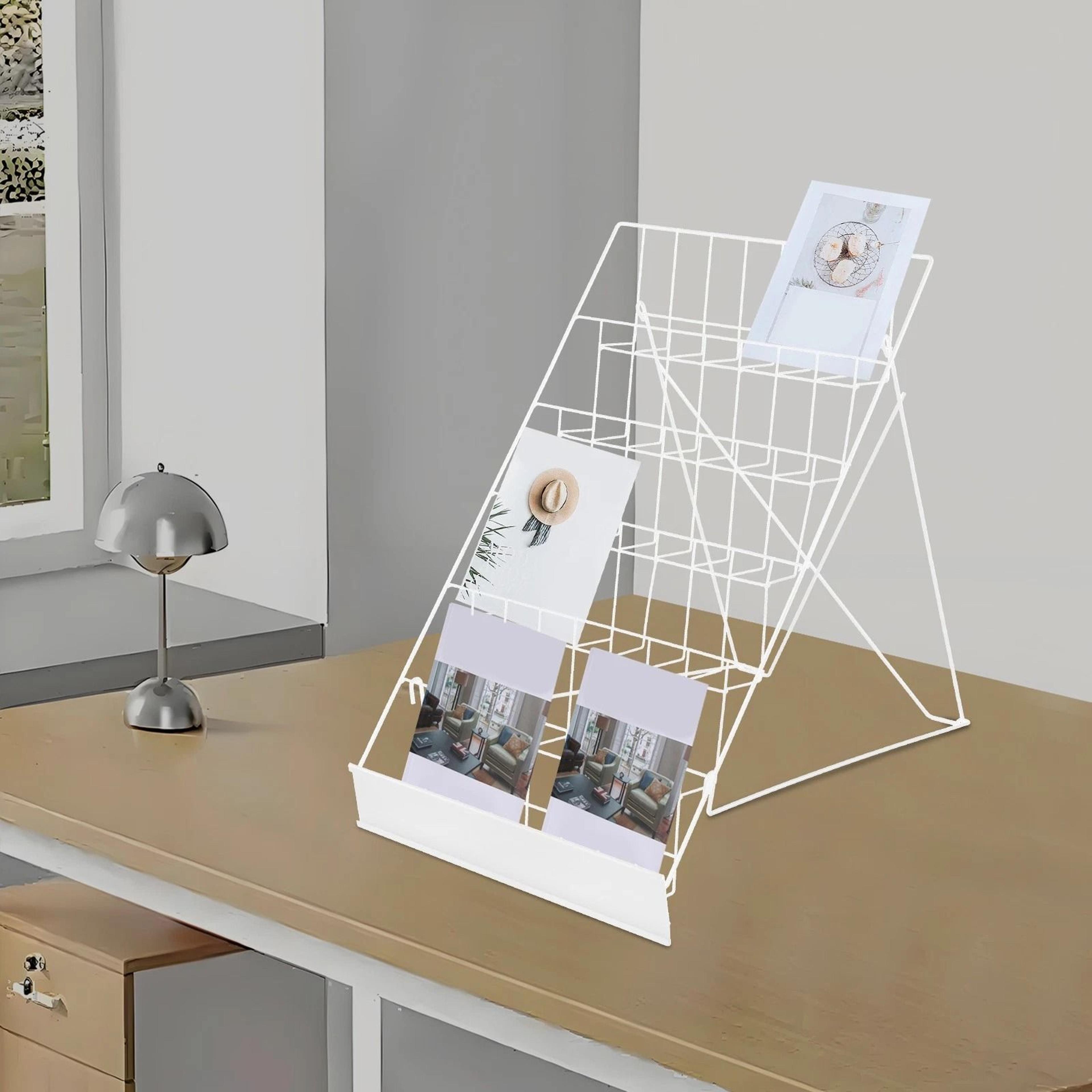 wire countertop rack for books comics magazines and brochures