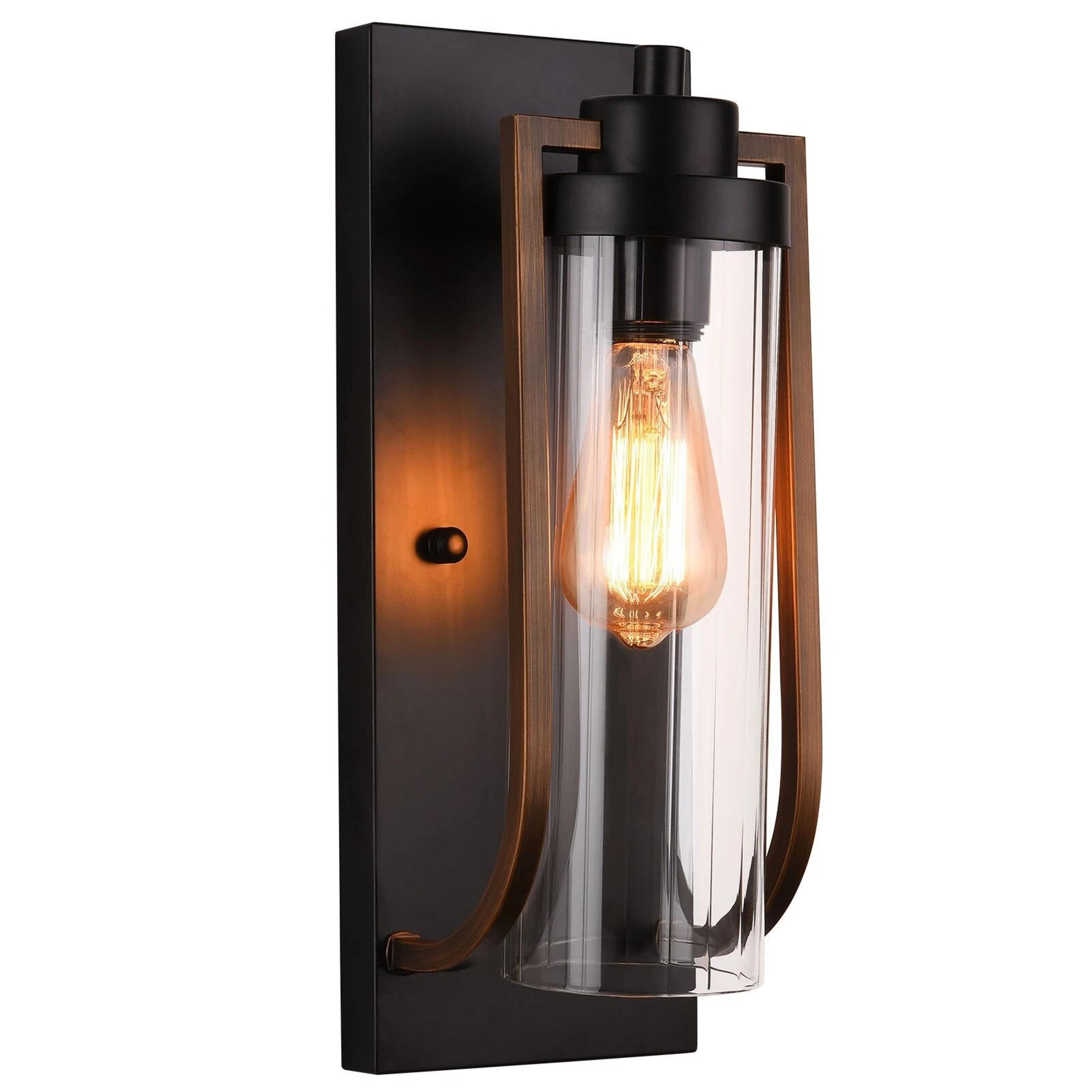 retro industrial wall sconce black farmhouse wall lamp for indoor decor