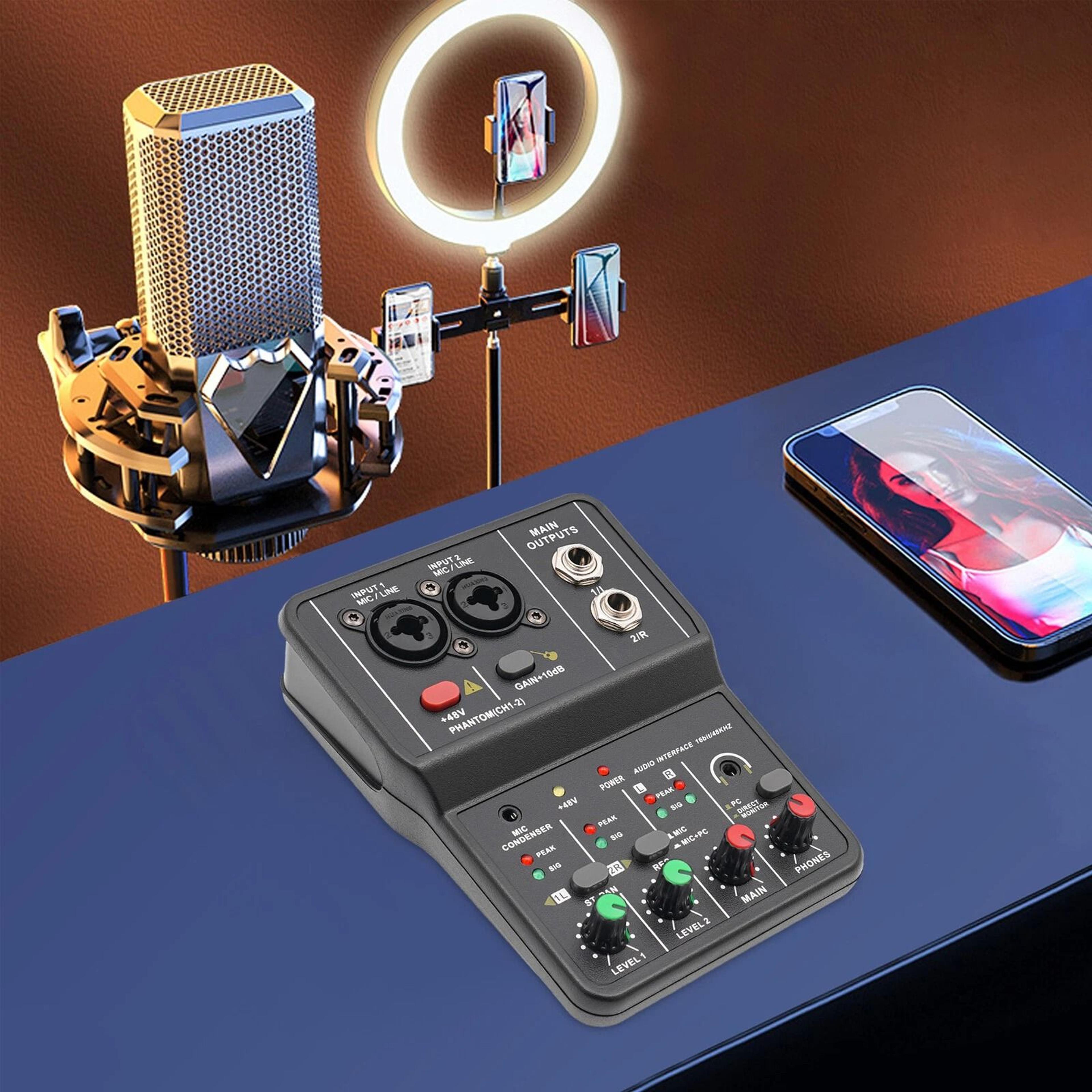 professional channel usb audio mixer with bluetooth sound mixing console