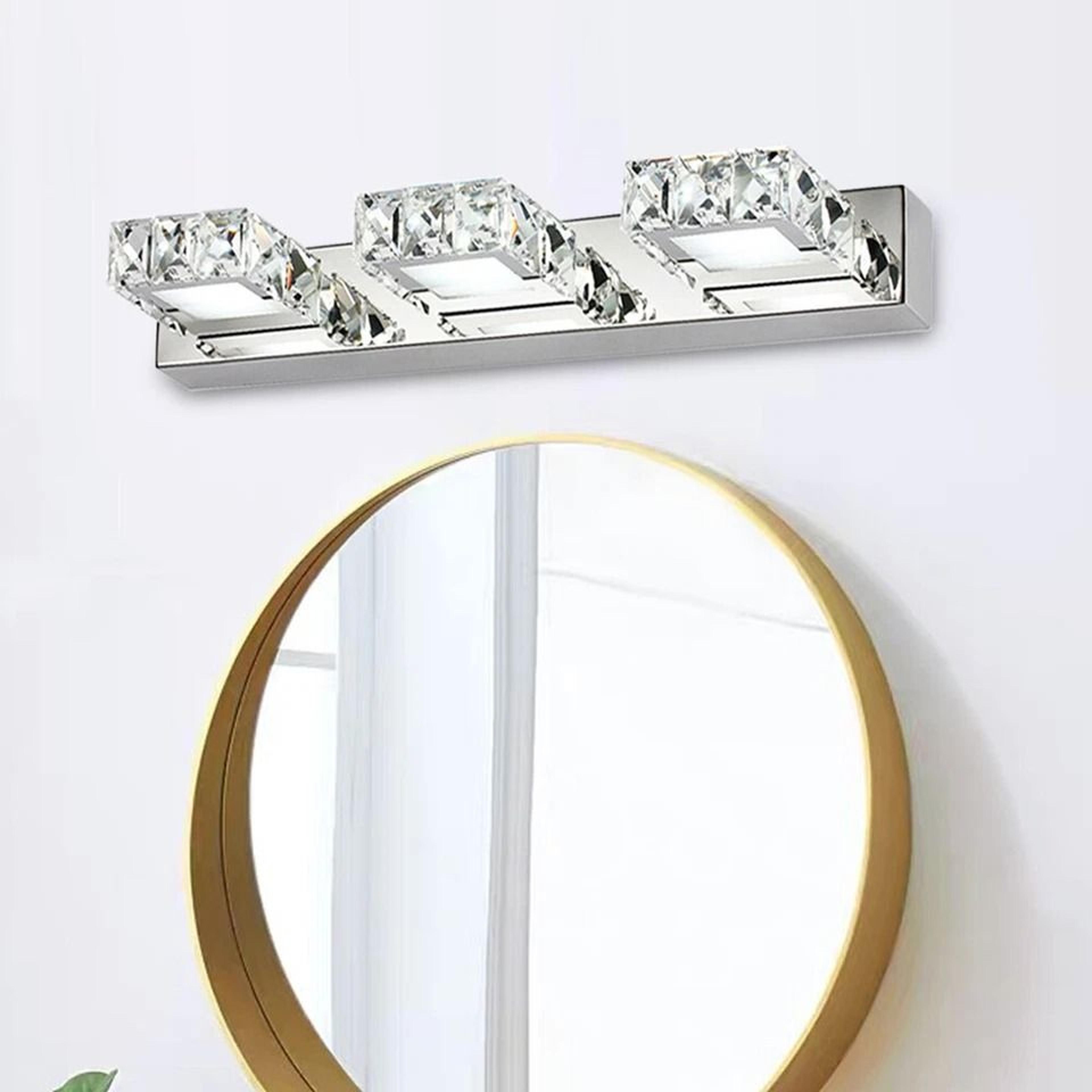 led vanity light for bathroom mirror modern square makeup wall lamp