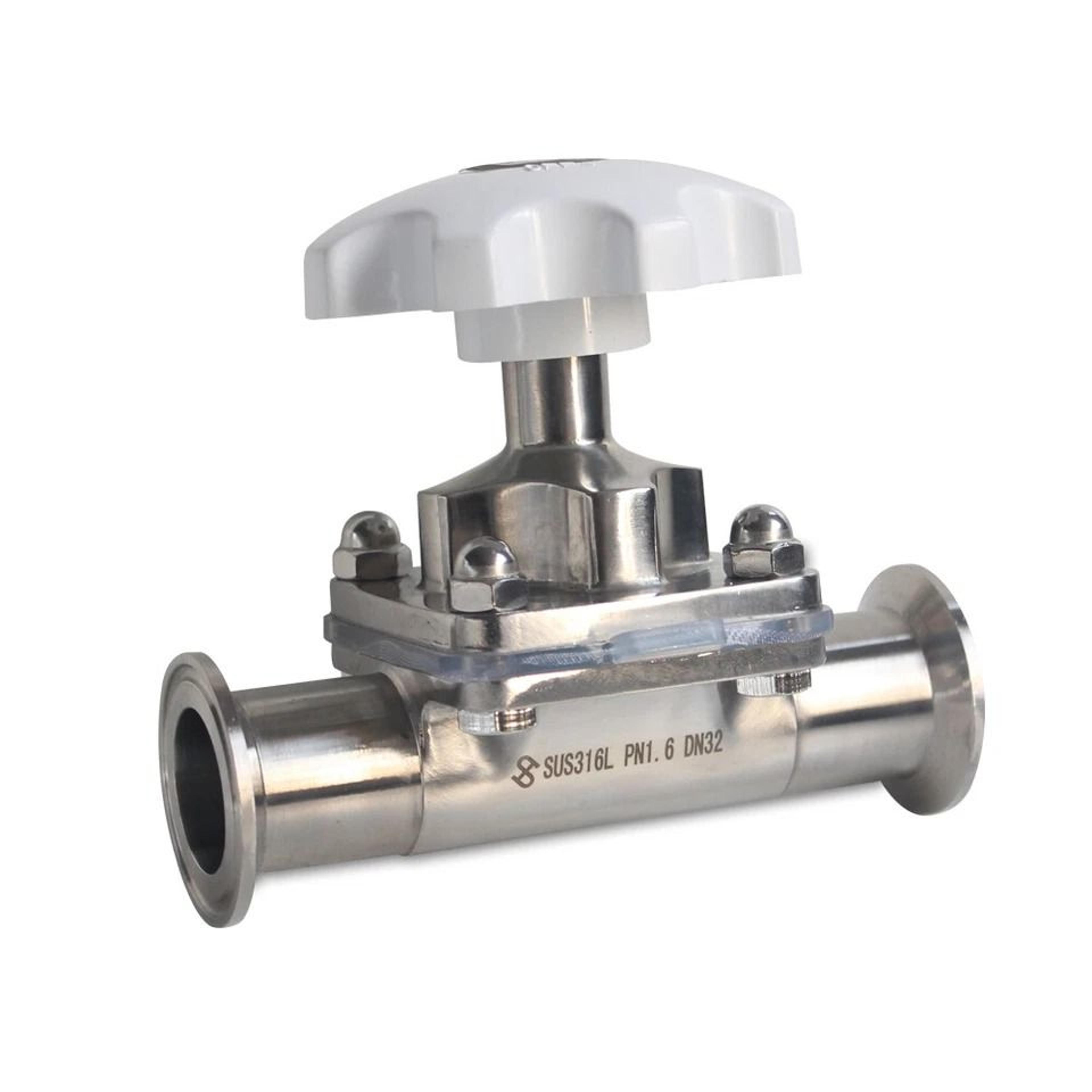 tri clamp diaphragm valve stainless steel sanitary pneumatic valve
