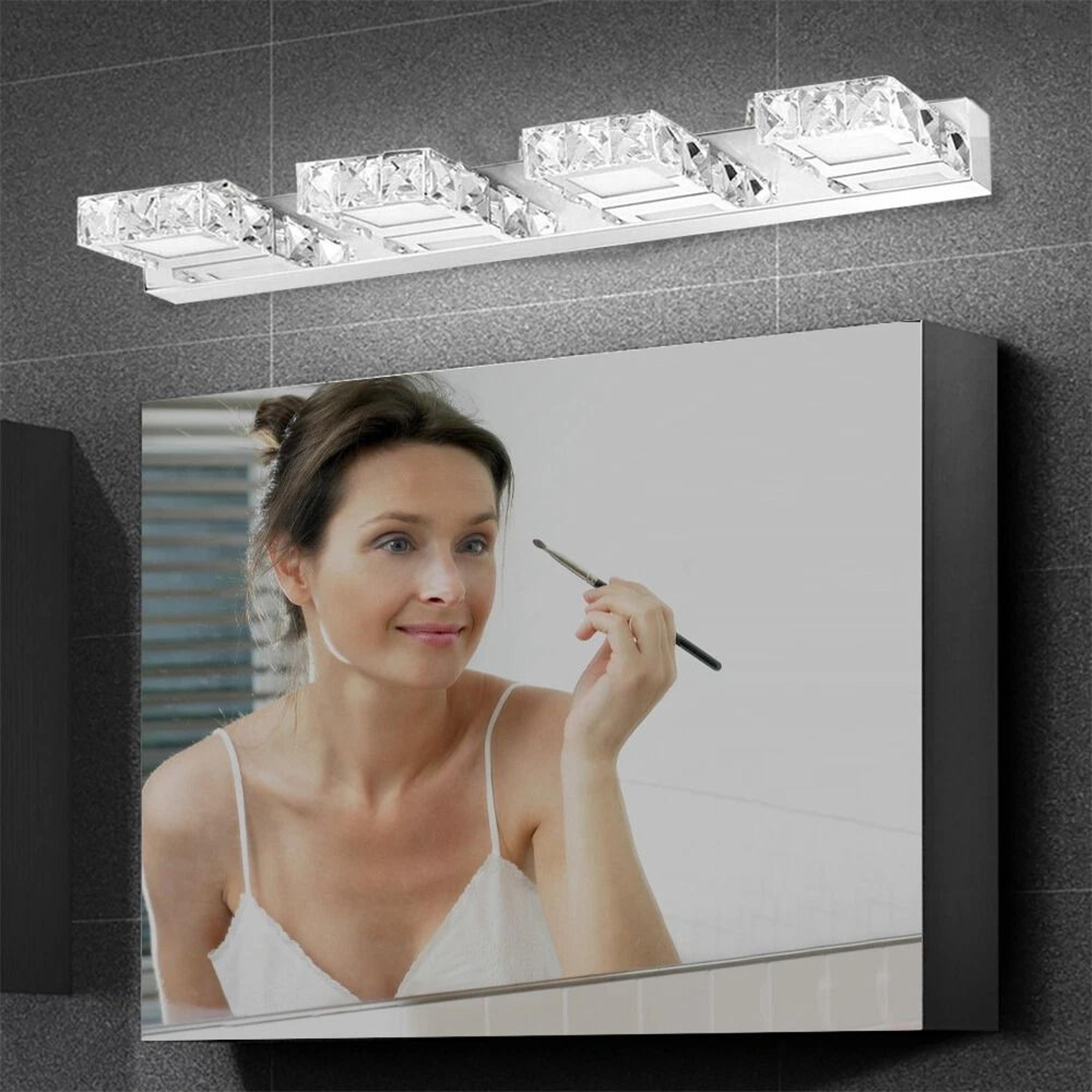 modern acrylic led bathroom mirror light wall mounted vanity lamp