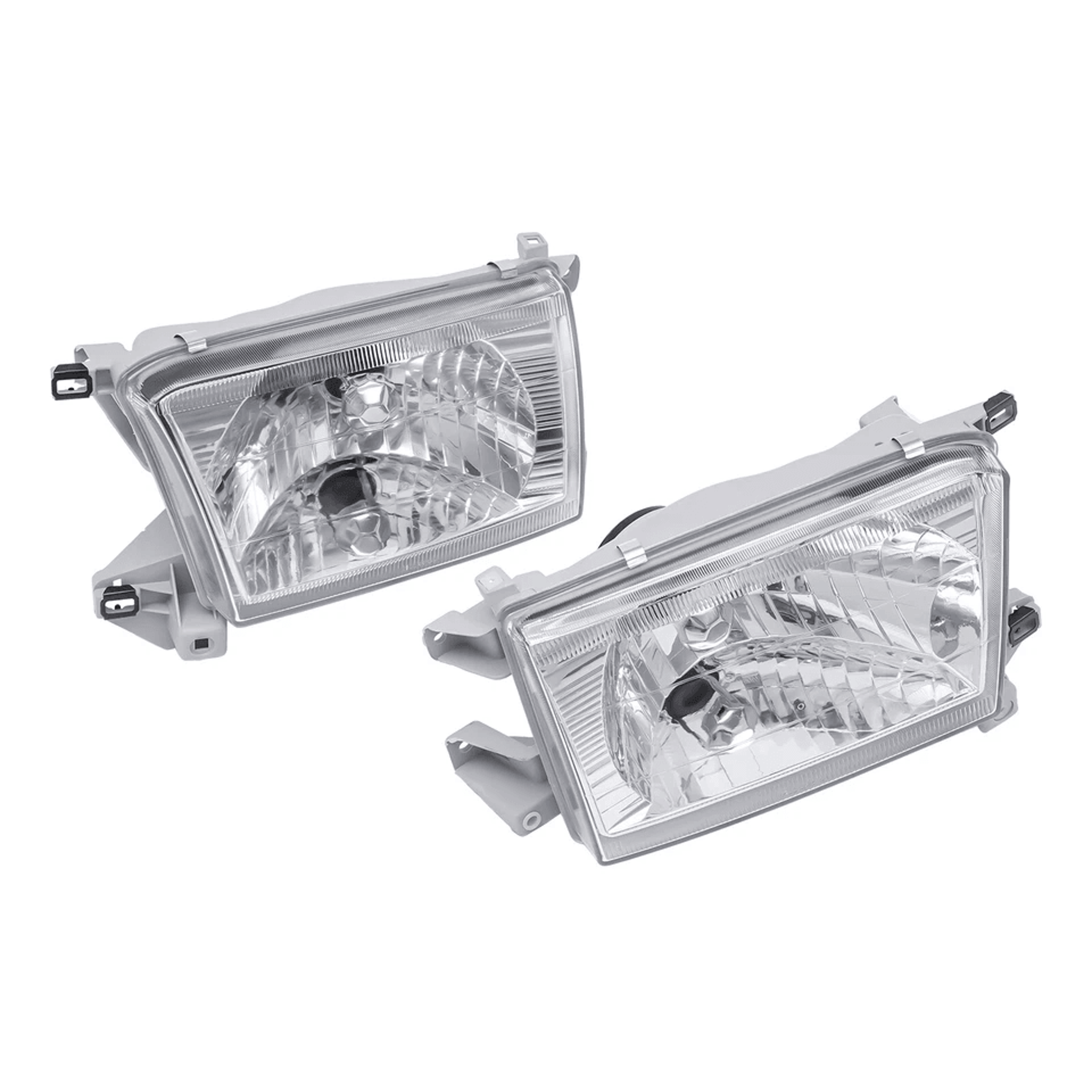 toyota runner headlights projector style white housing pair